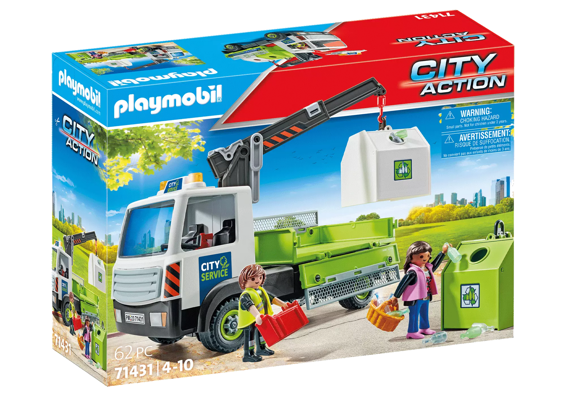 Playmobil 71431 City Action Altglas-LKW mit Container - plegobil