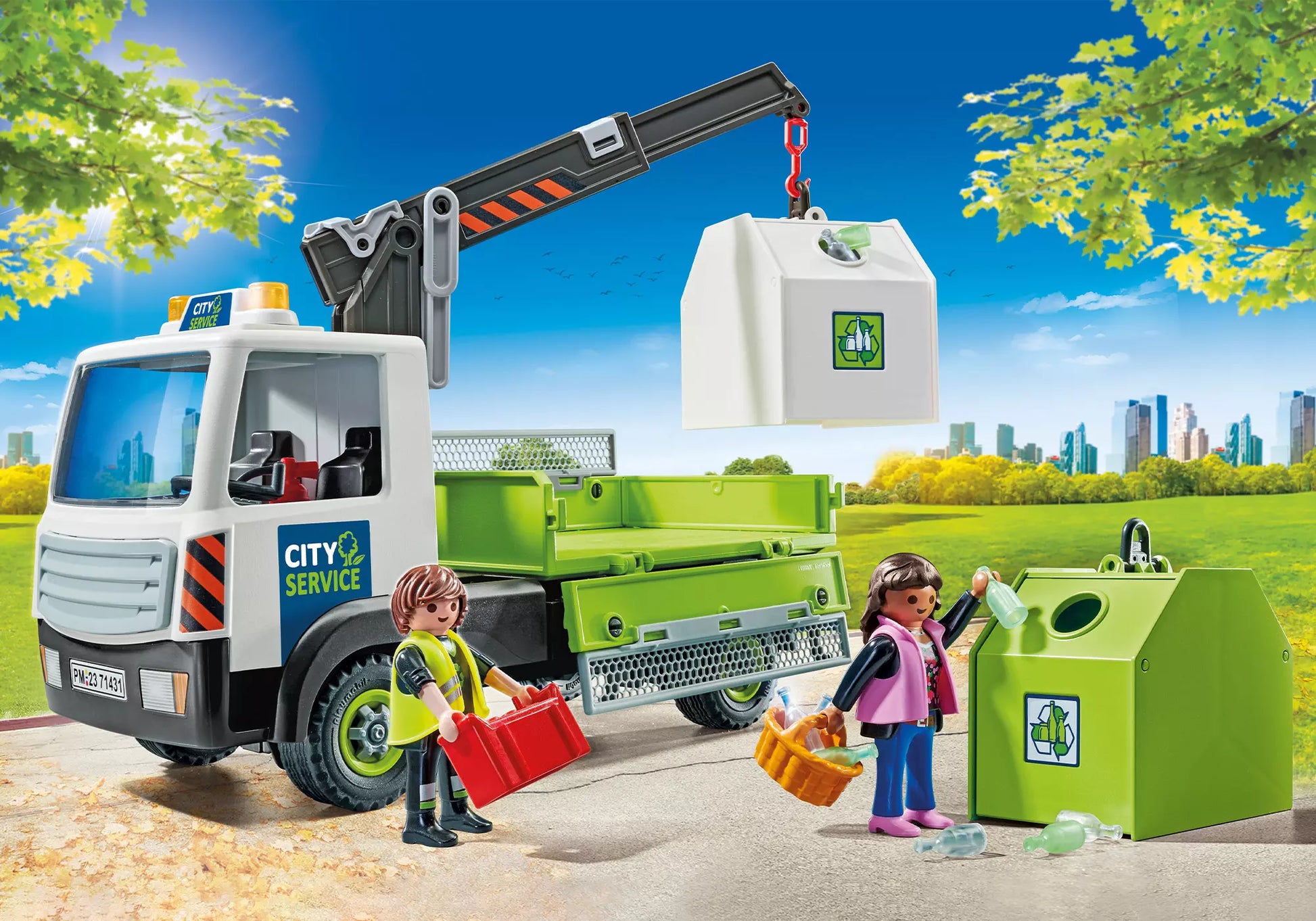 Playmobil 71431 City Action Altglas-LKW mit Container - plegobil