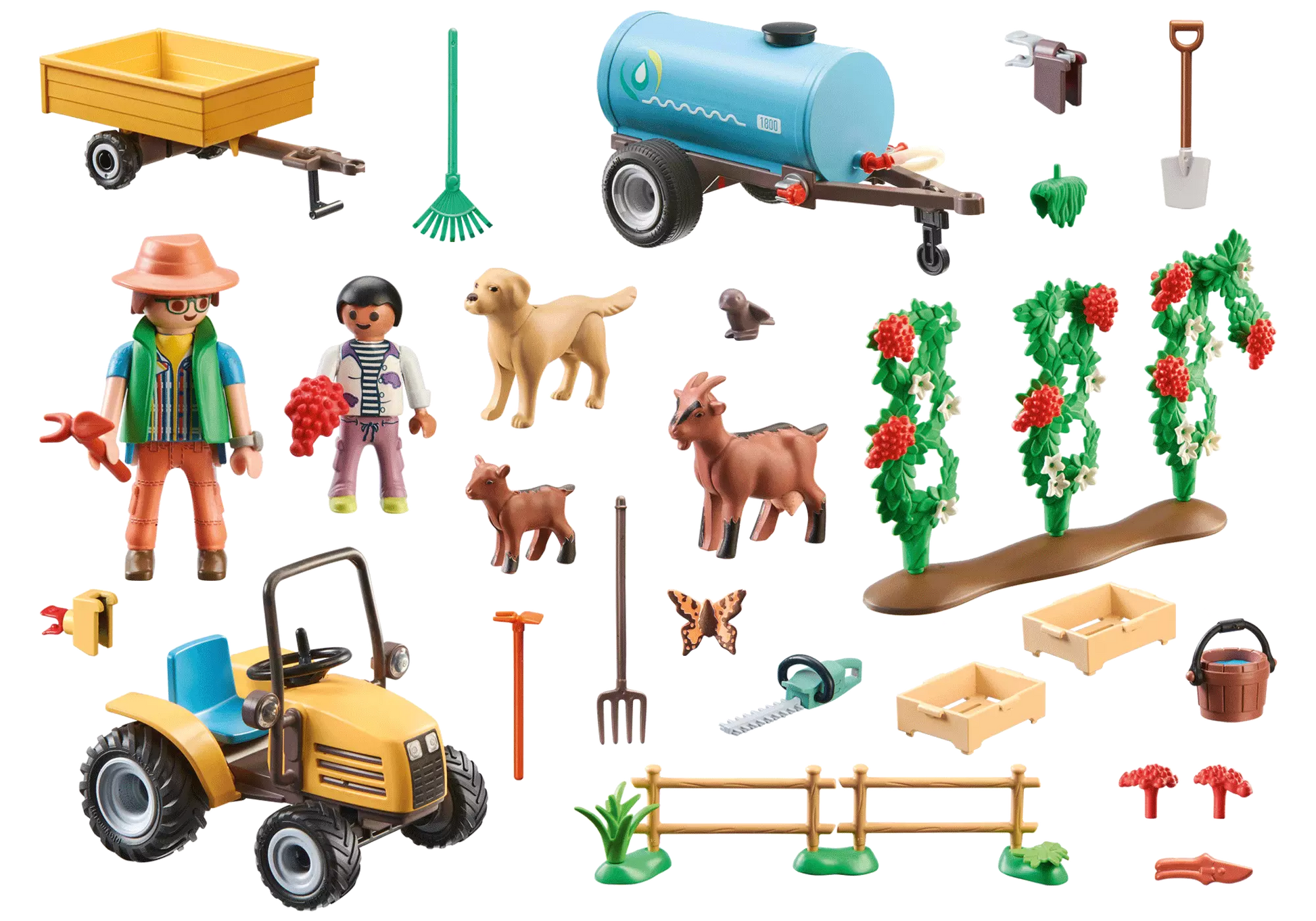 Playmobil 71442 Country Traktor mit Anhänger und Wassertank - plegobil