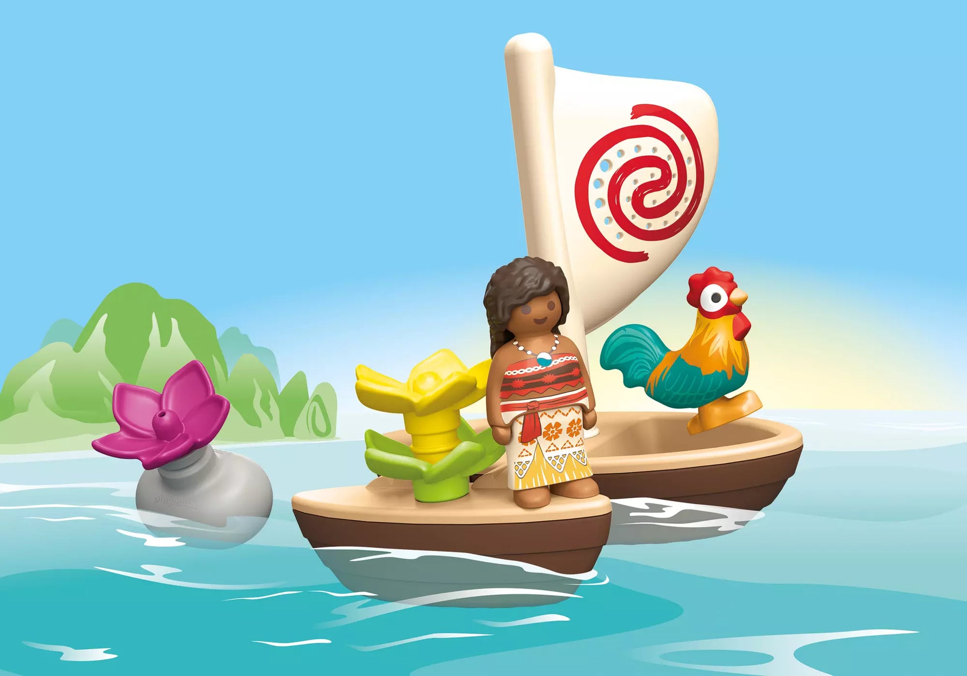Playmobil 71459 Junior Aqua & Disney Vaiana Katamaran - plegobil