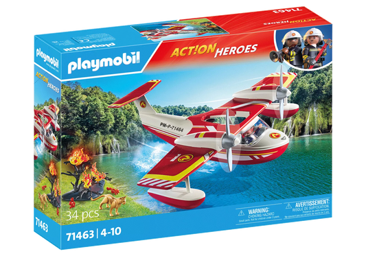 Playmobil 71463 Action Heroes Feuerwehrflugzeug mit Löschfunktion - plegobil