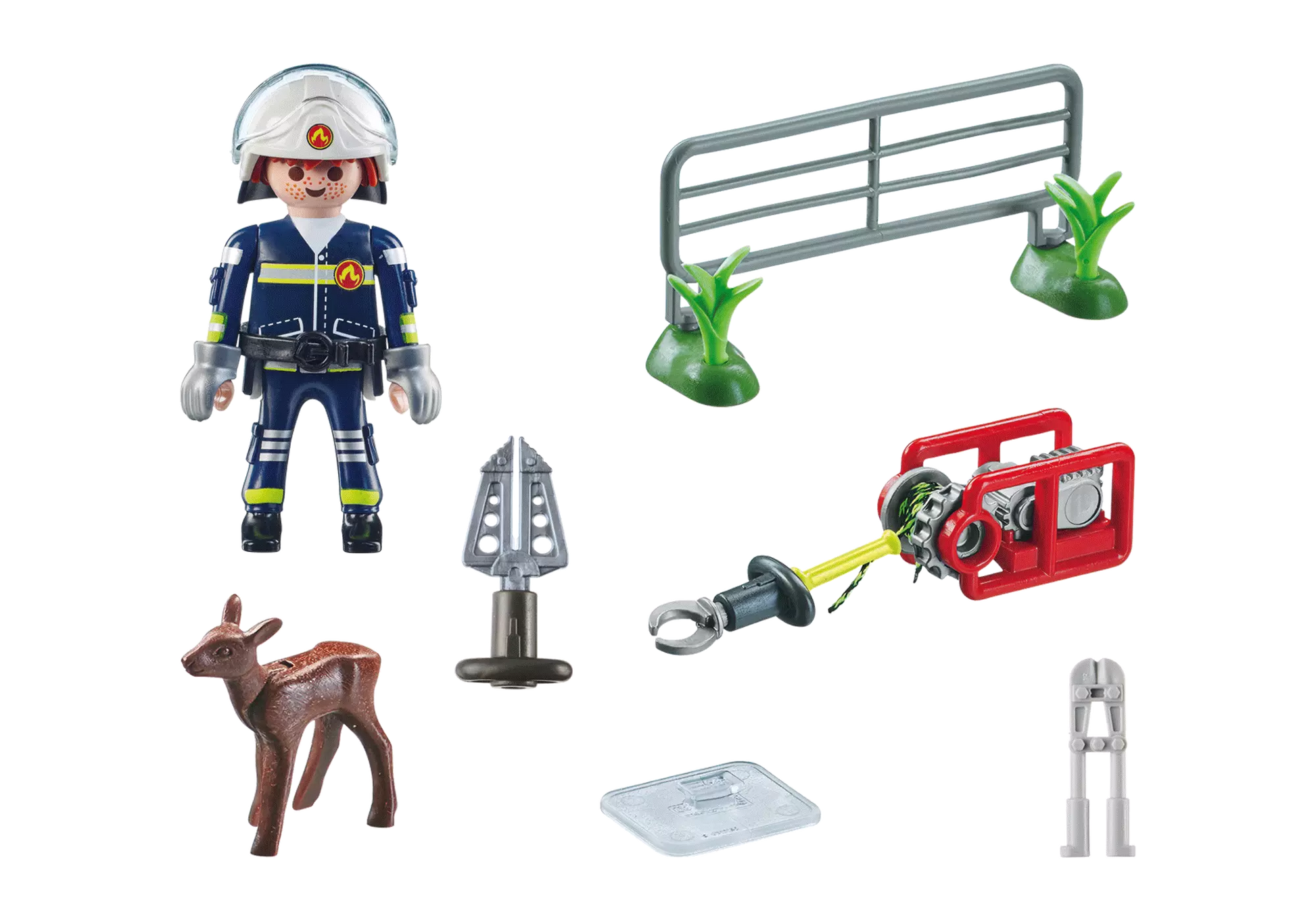 Playmobil 71467 Action Heroes Feuerwehr-Tierrettung - plegobil