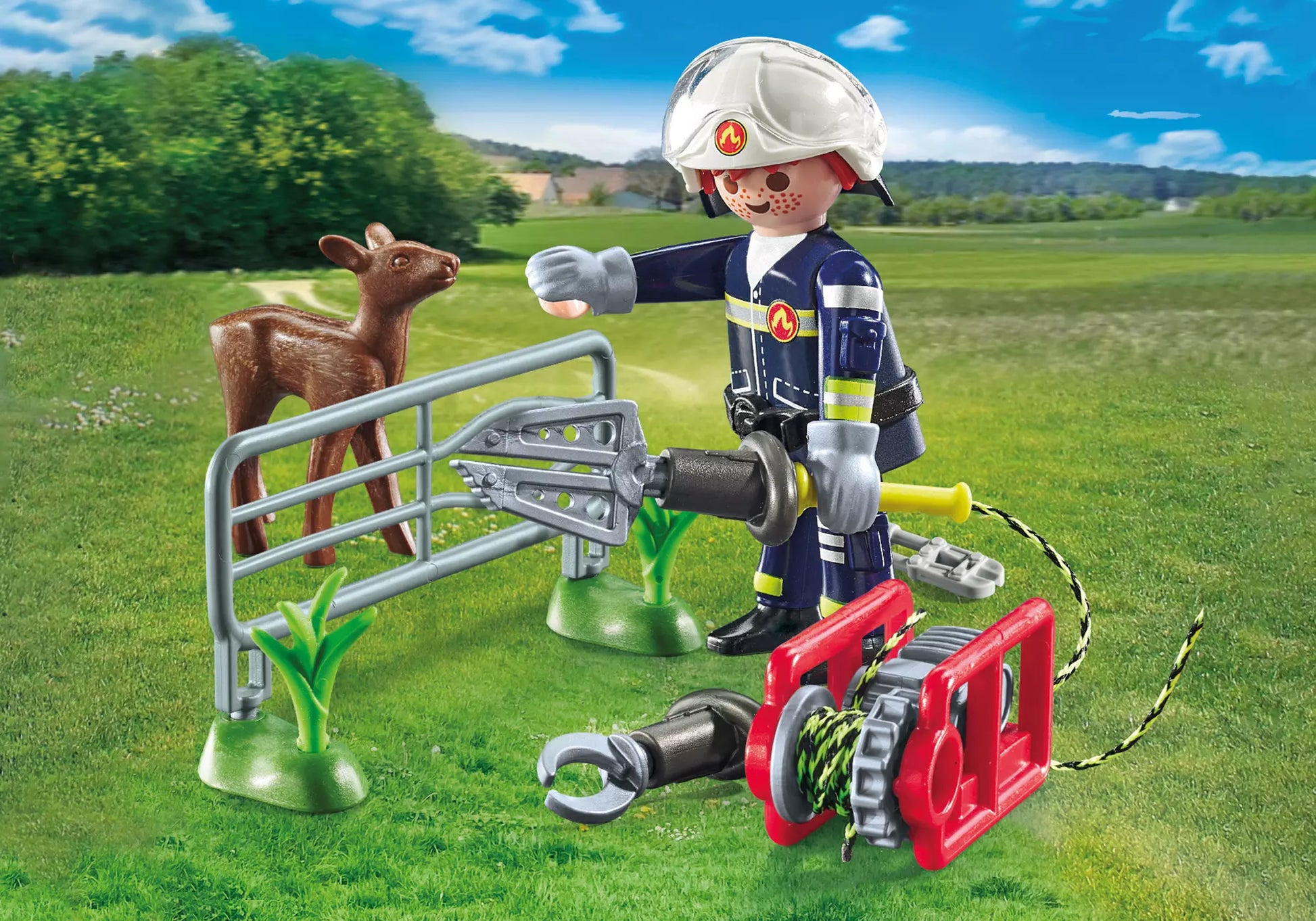 Playmobil 71467 Action Heroes Feuerwehr-Tierrettung - plegobil