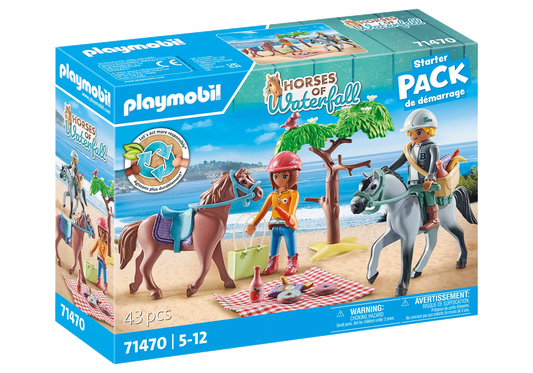 Playmobil 71470 Horses of Waterfall Reitausflug an den Strand mit Amelia und Ben - plegobil