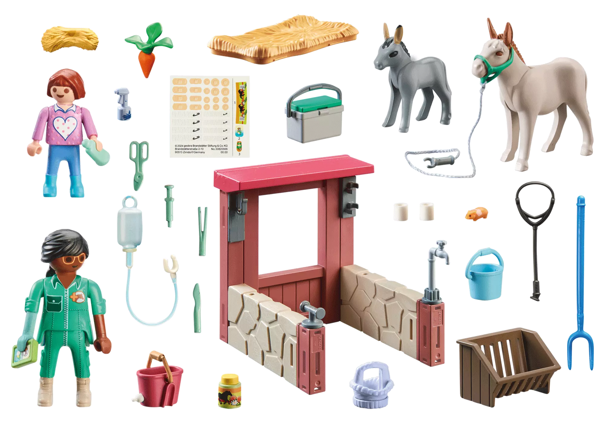 Playmobil 71471 Country Starter Pack Tierarzteinsatz bei den Eseln - plegobil