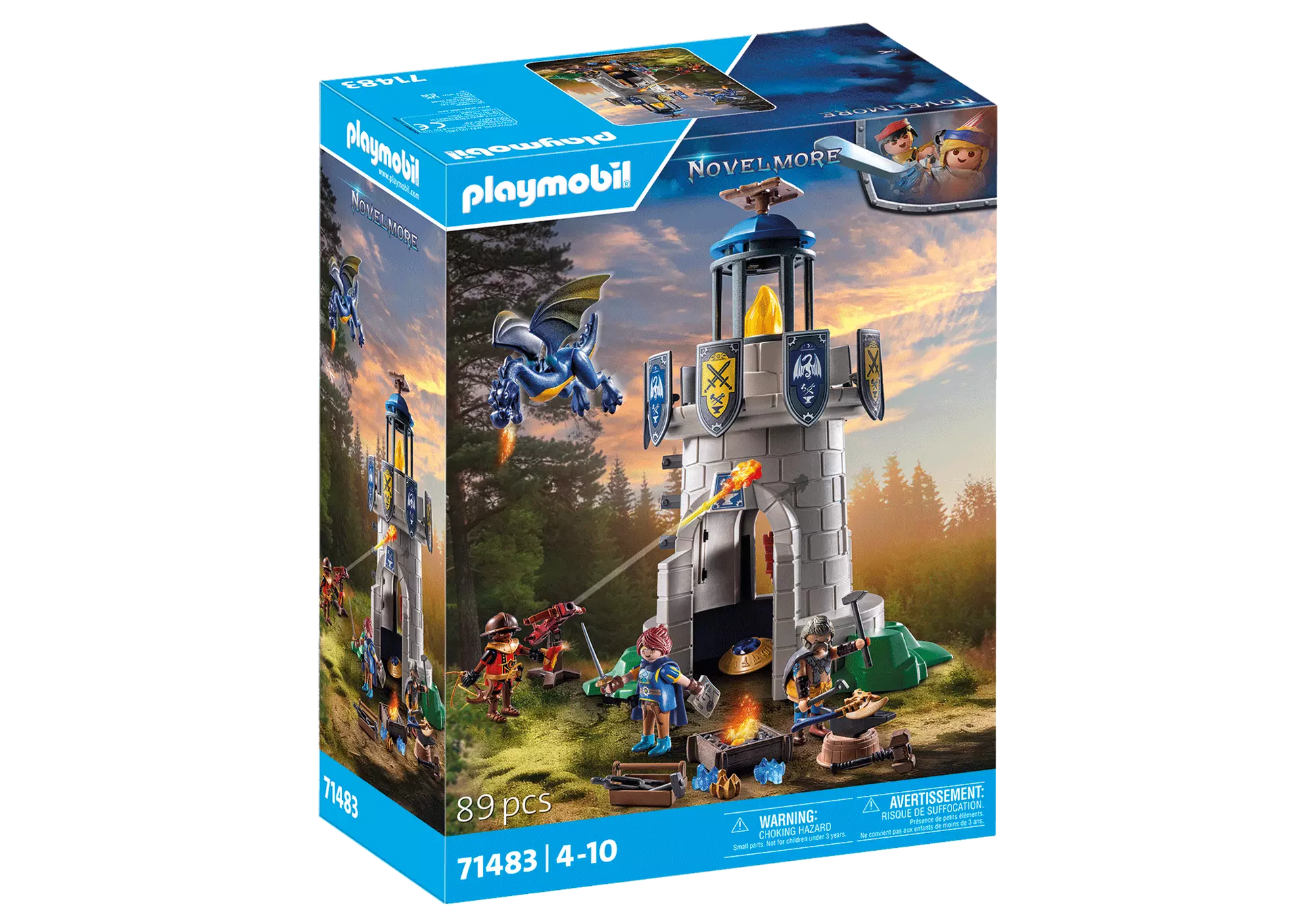 Playmobil 71483 Novelmore Ritterturm mit Schmied und Drache - plegobil