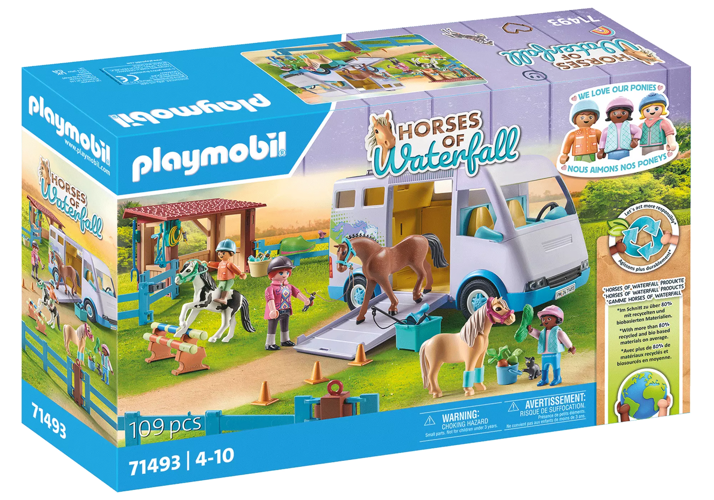 Playmobil 71493 Horses of Waterfall Mobile Reitschule - plegobil