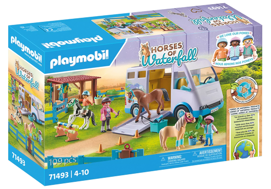 Playmobil 71493 Horses of Waterfall Mobile Reitschule - plegobil