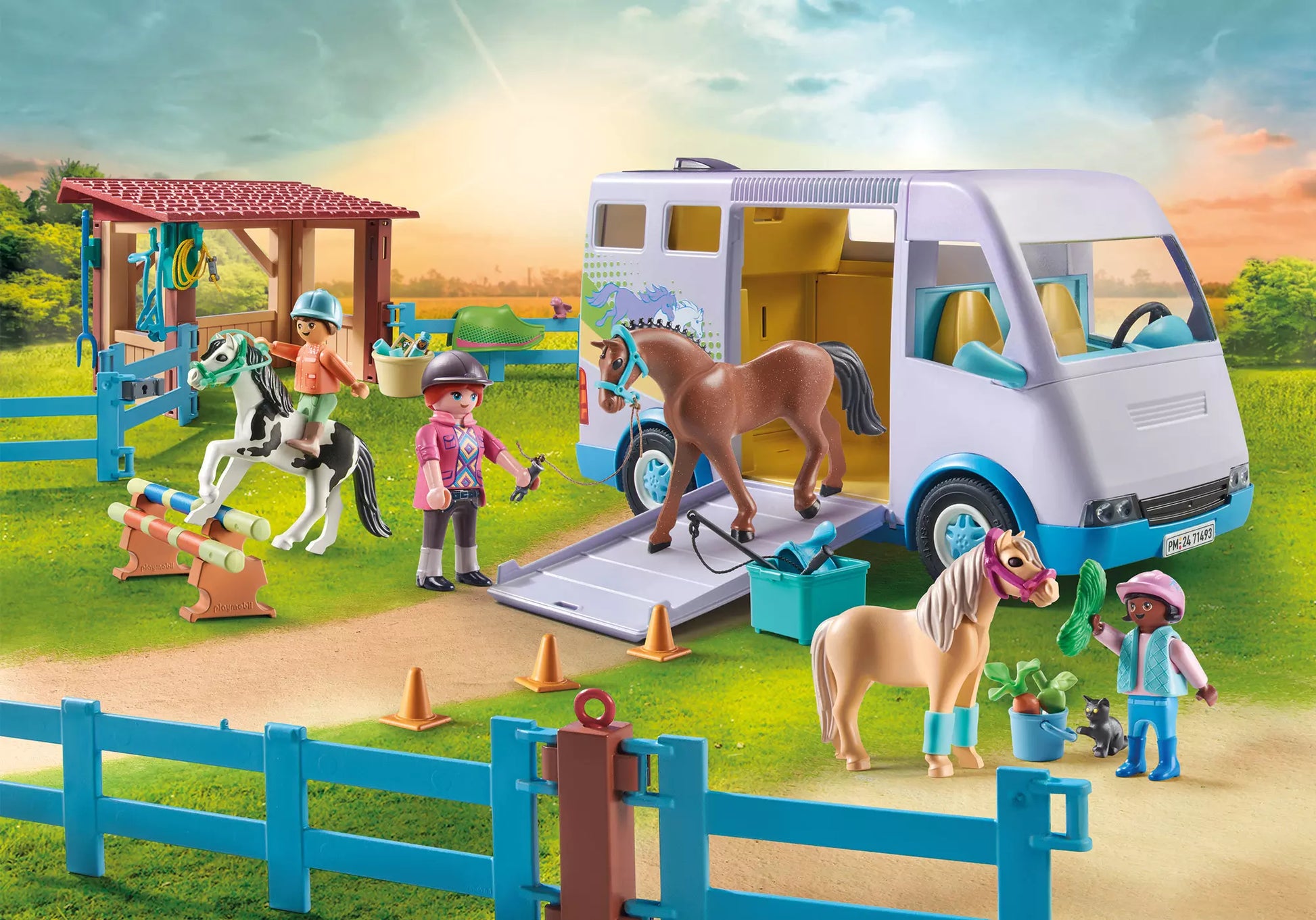 Playmobil 71493 Horses of Waterfall Mobile Reitschule - plegobil