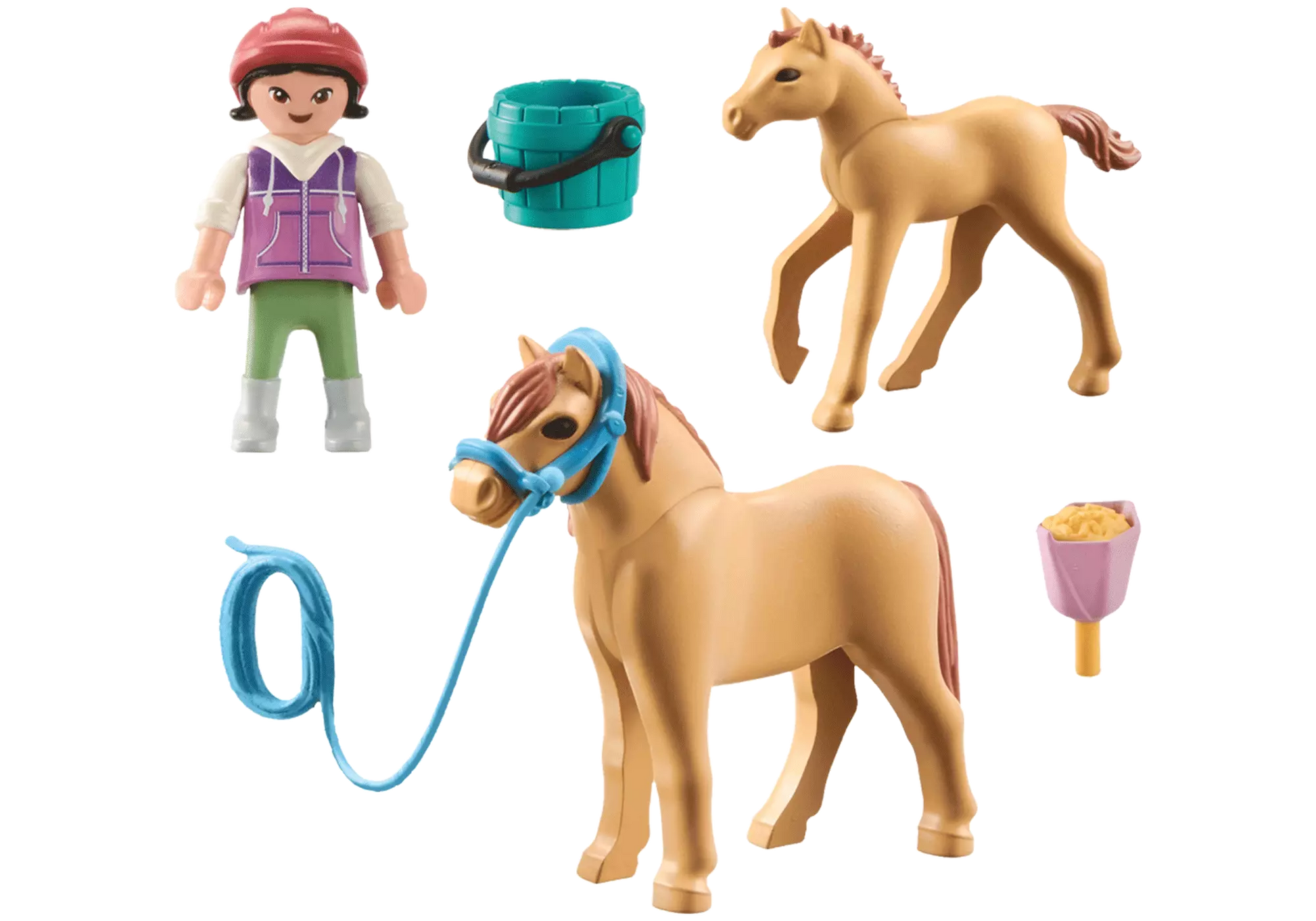 Playmobil 71498 Horses of Waterfall Kind mit Pony und Fohlen - plegobil
