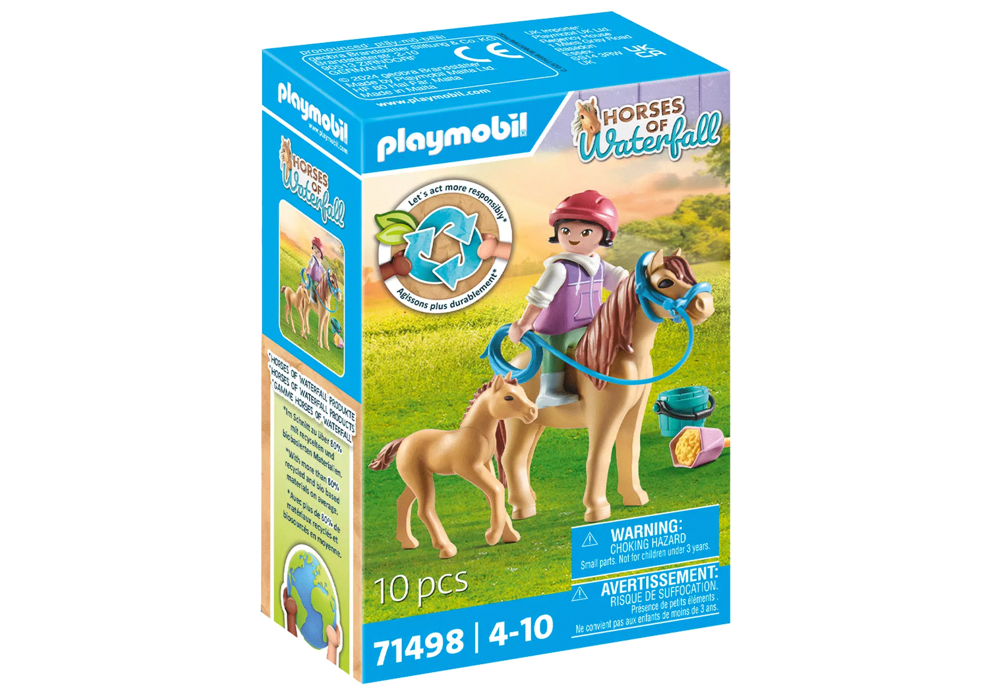 Playmobil 71498 Horses of Waterfall Kind mit Pony und Fohlen - plegobil