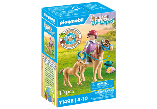 Playmobil 71498 Horses of Waterfall Kind mit Pony und Fohlen - plegobil