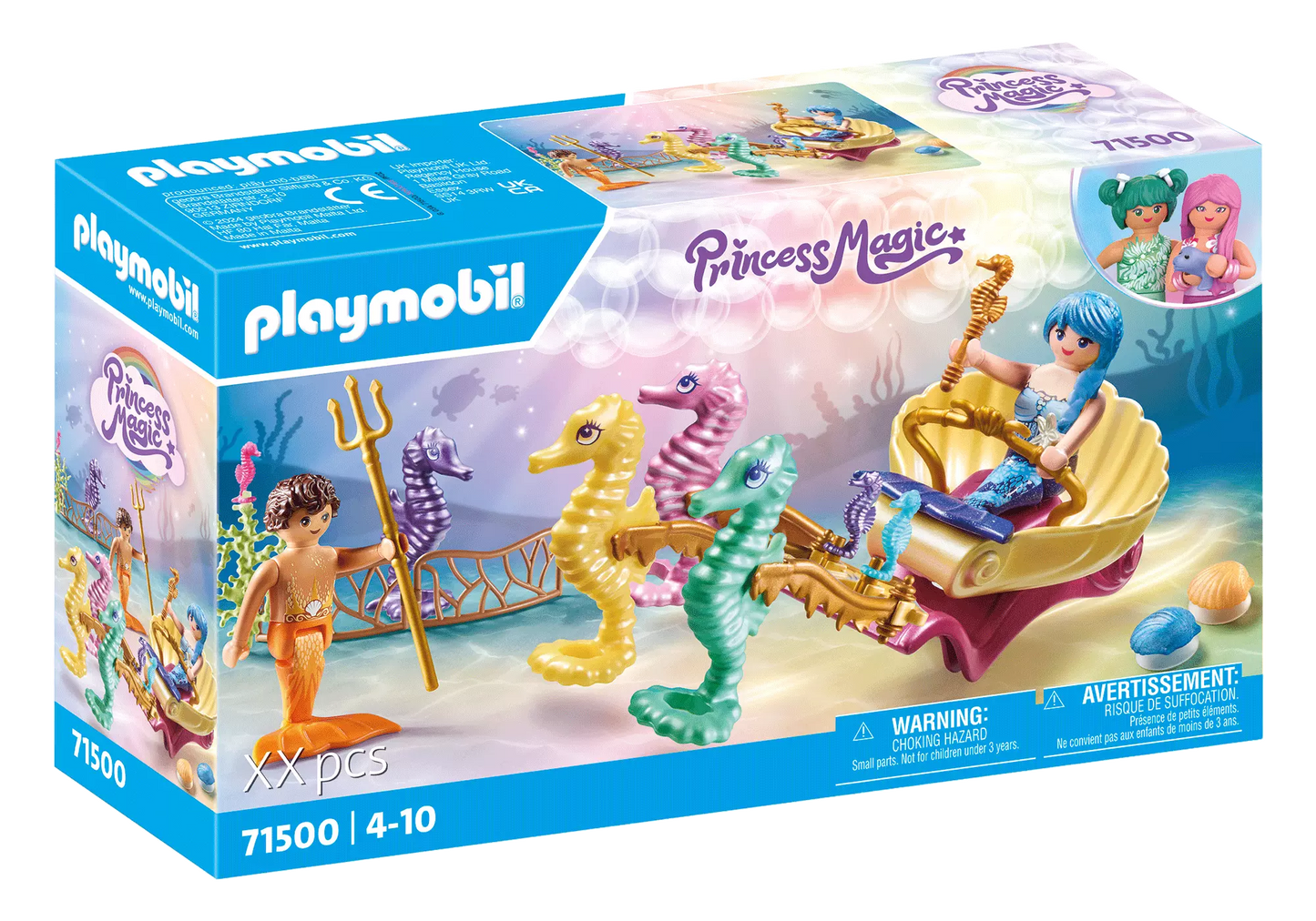 Playmobil 71500 Princess Magic Meeresbewohner mit Seepferdchenkutsche - plegobil