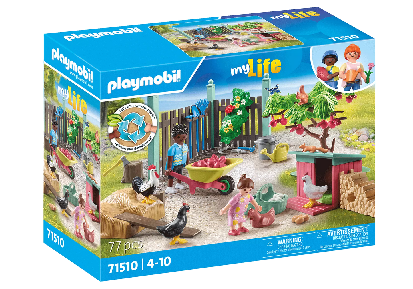 Playmobil 71510 myLife Kleine Hühnerfarm im Tiny Haus Garten - plegobil