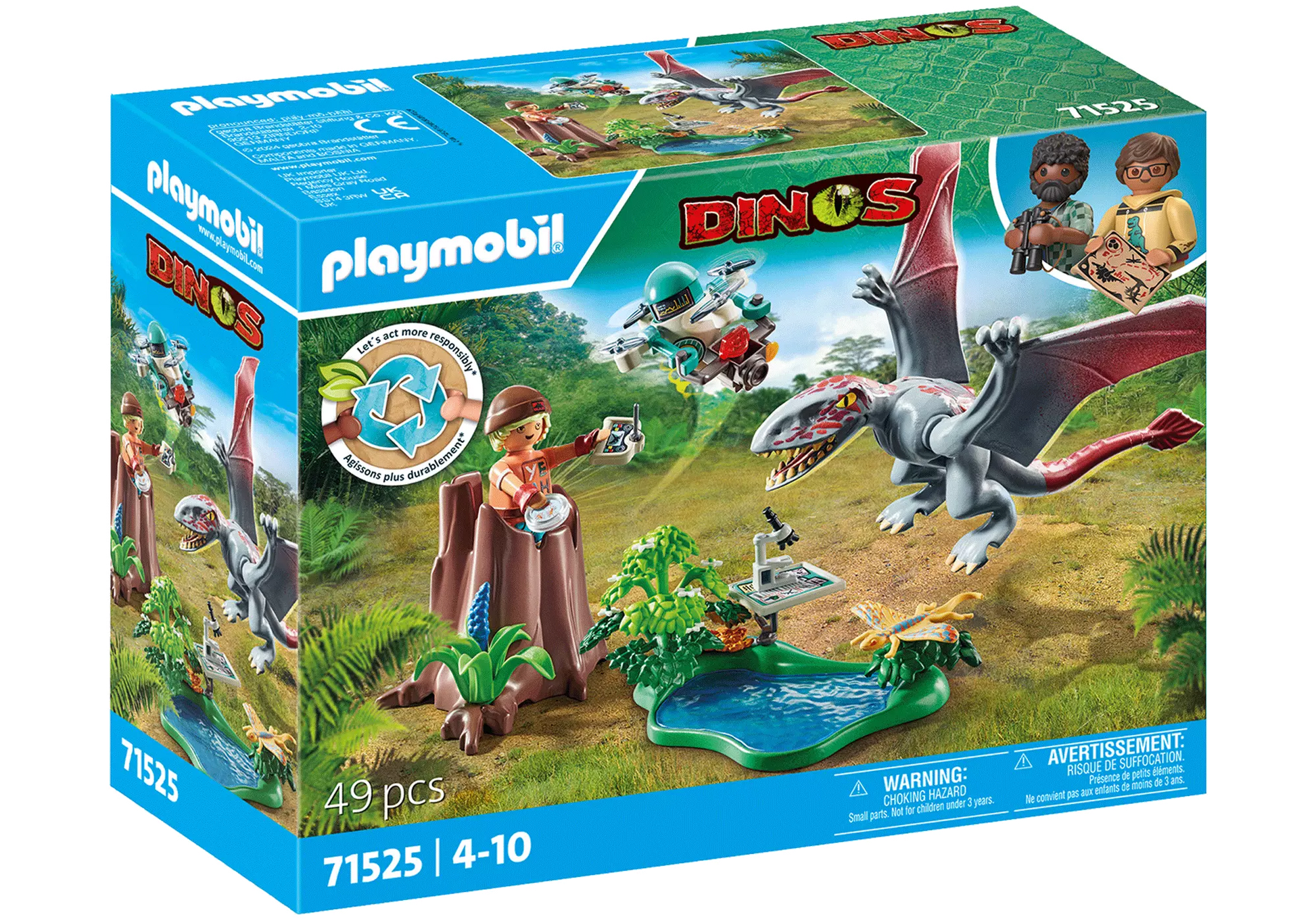 Playmobil 71525 Dinos Beobachtungsstation für Dimorphodon - plegobil