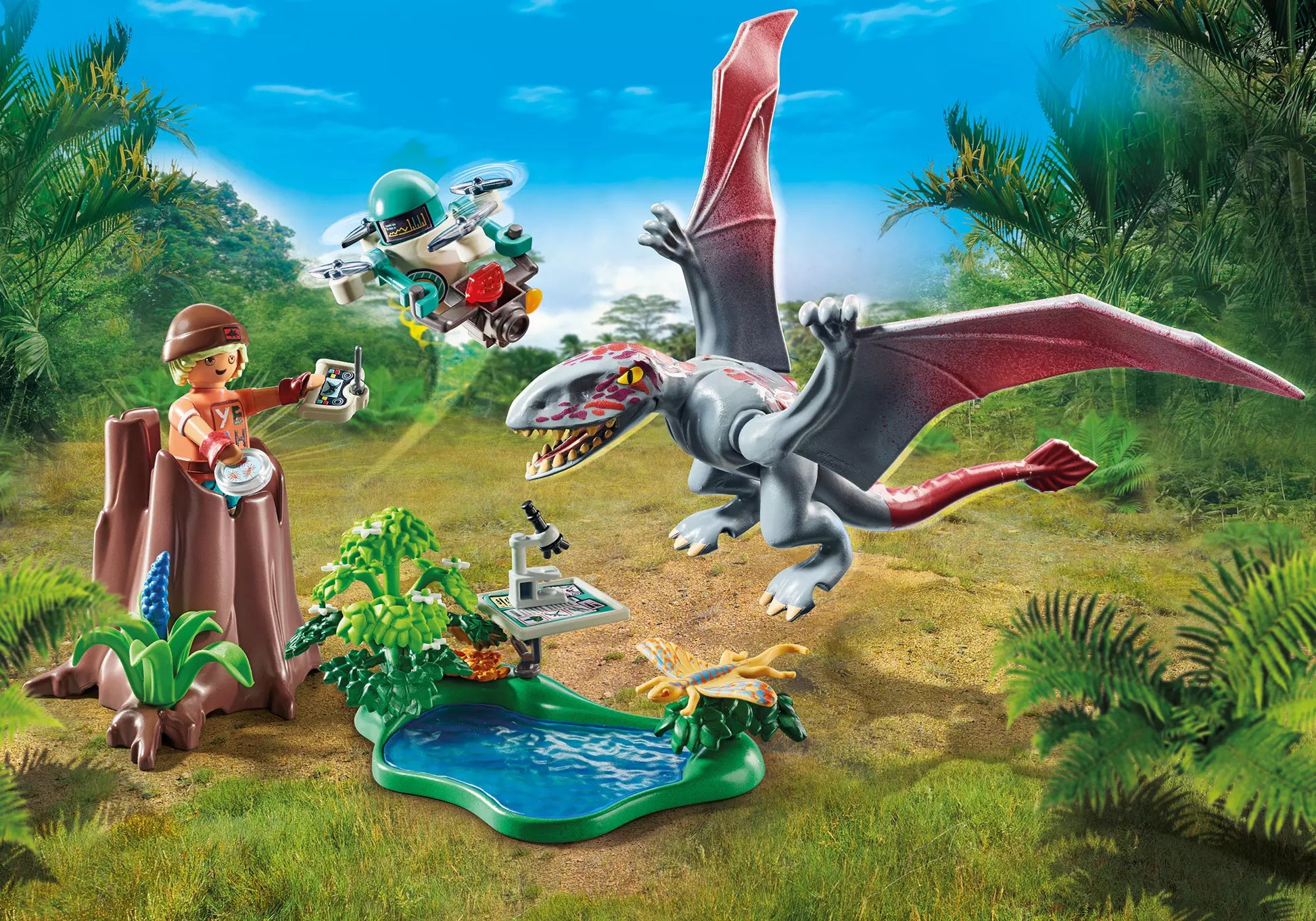 Playmobil 71525 Dinos Beobachtungsstation für Dimorphodon - plegobil