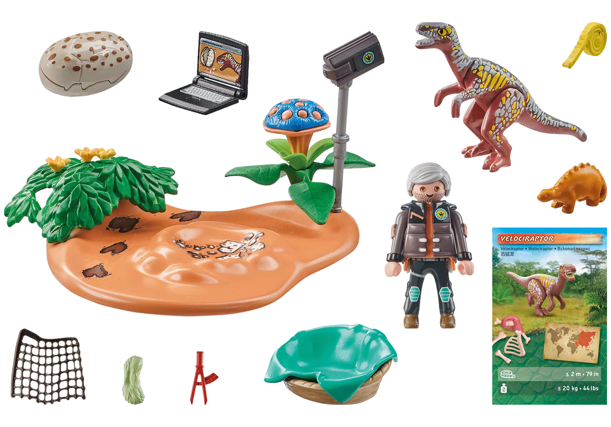 Playmobil 71526 Dinos Stegosaurus-Nest mit Eierdieb - plegobil