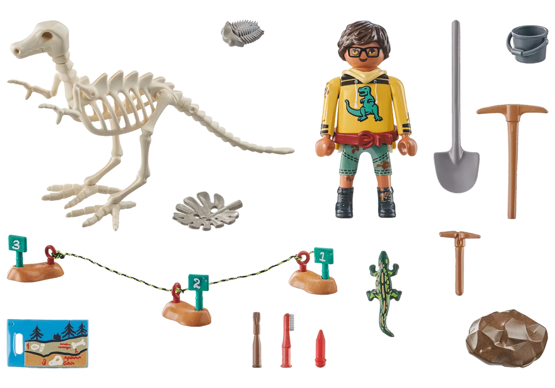 Playmobil 71527 Dinos Ausgrabungsstätte mit Dino-Skelett - plegobil