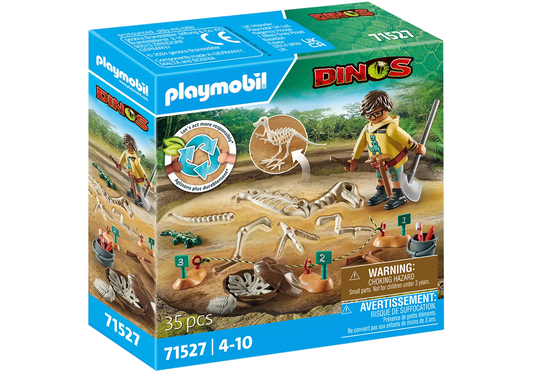 Playmobil 71527 Dinos Ausgrabungsstätte mit Dino-Skelett - plegobil