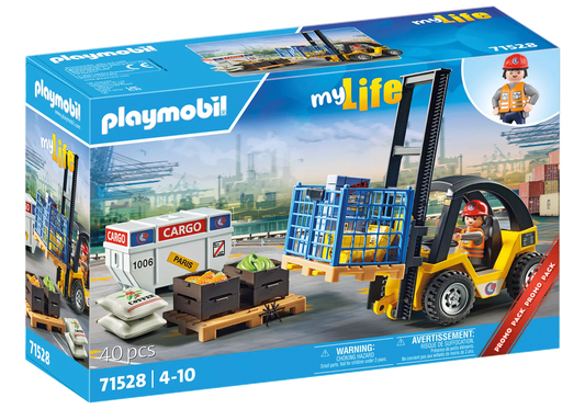 Playmobil 71528 myLife Gabelstapler mit Fracht - plegobil