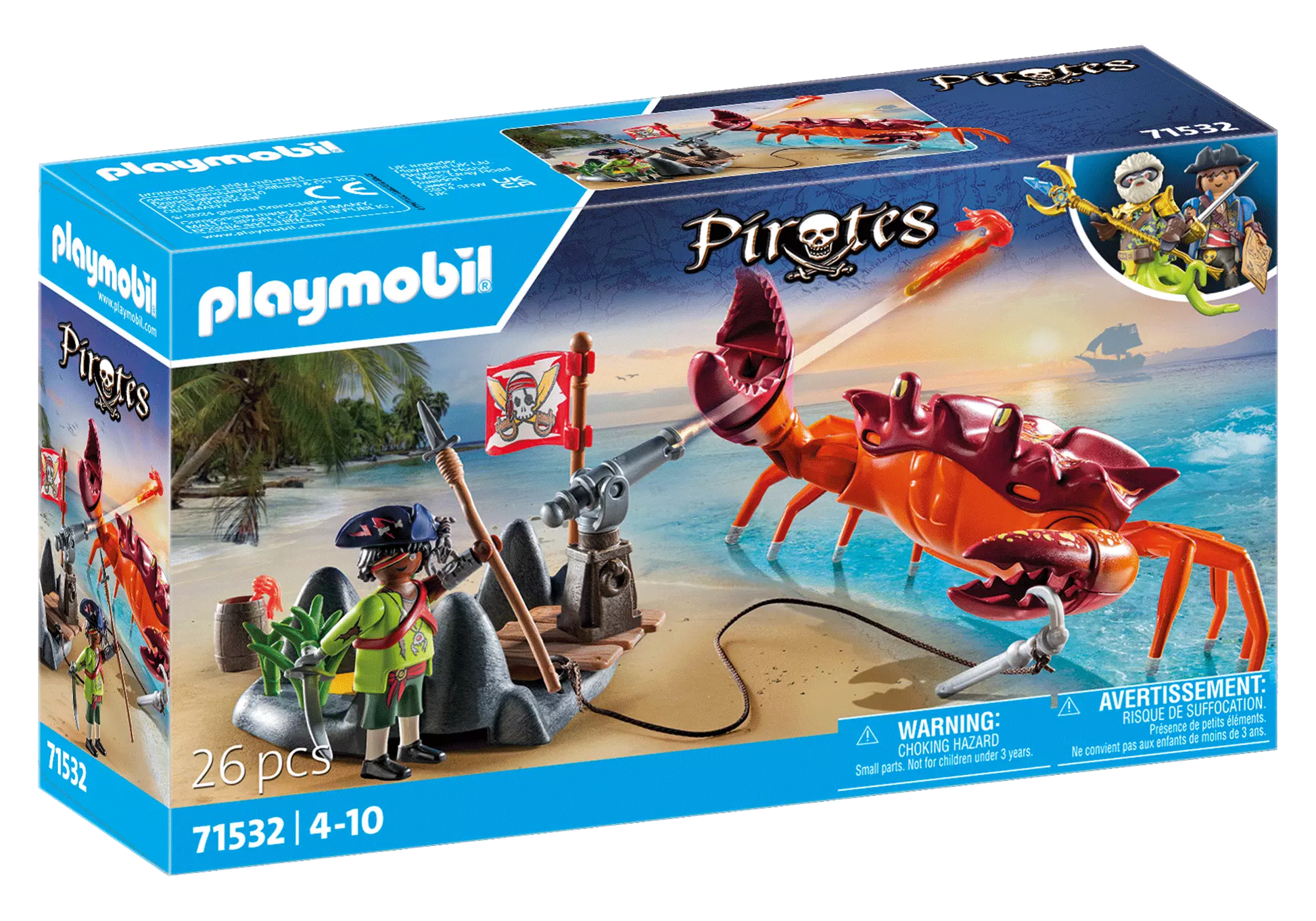 Playmobil 71532 Pirates Kampf gegen die Riesenkrabbe - plegobil