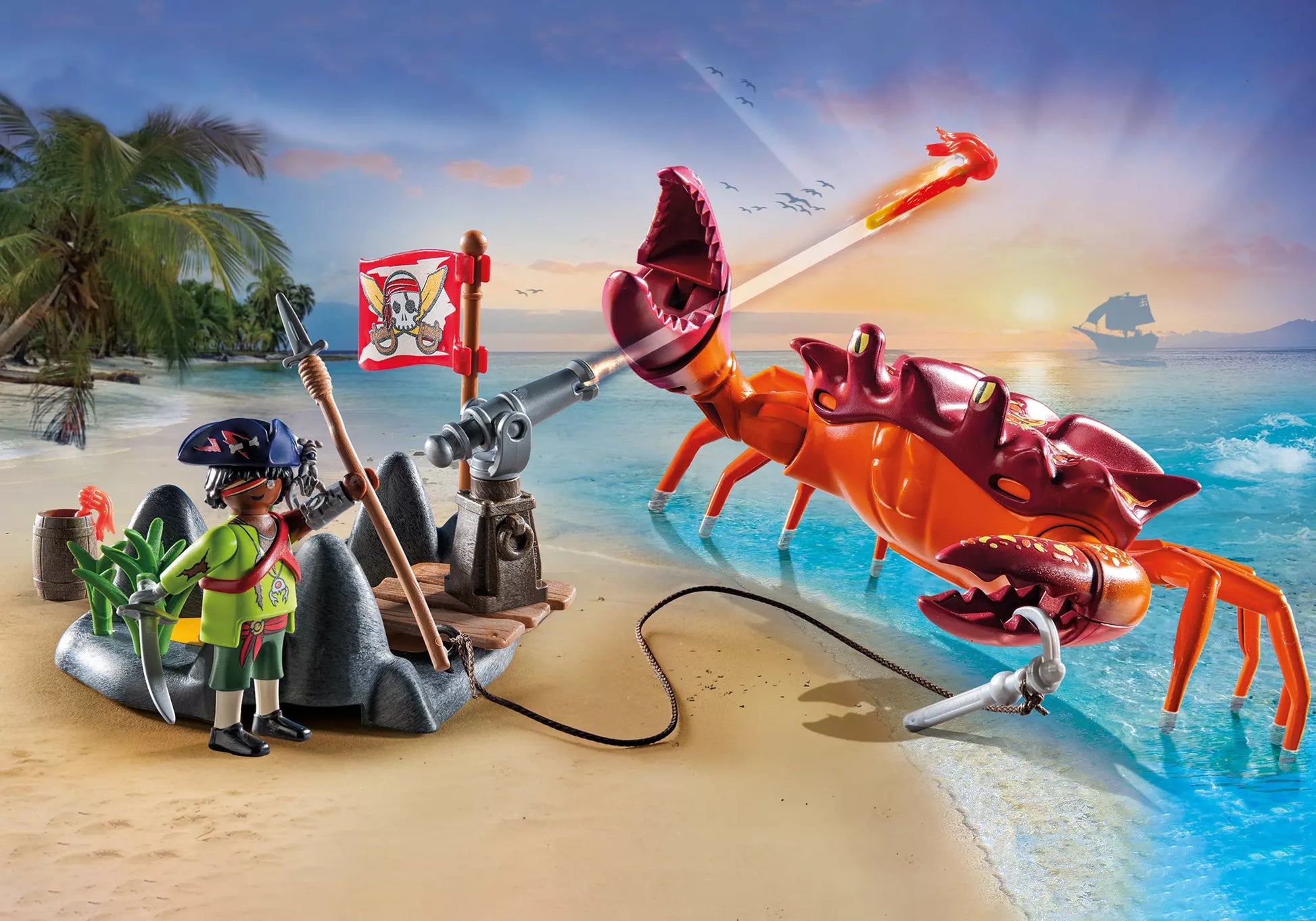 Playmobil 71532 Pirates Kampf gegen die Riesenkrabbe - plegobil