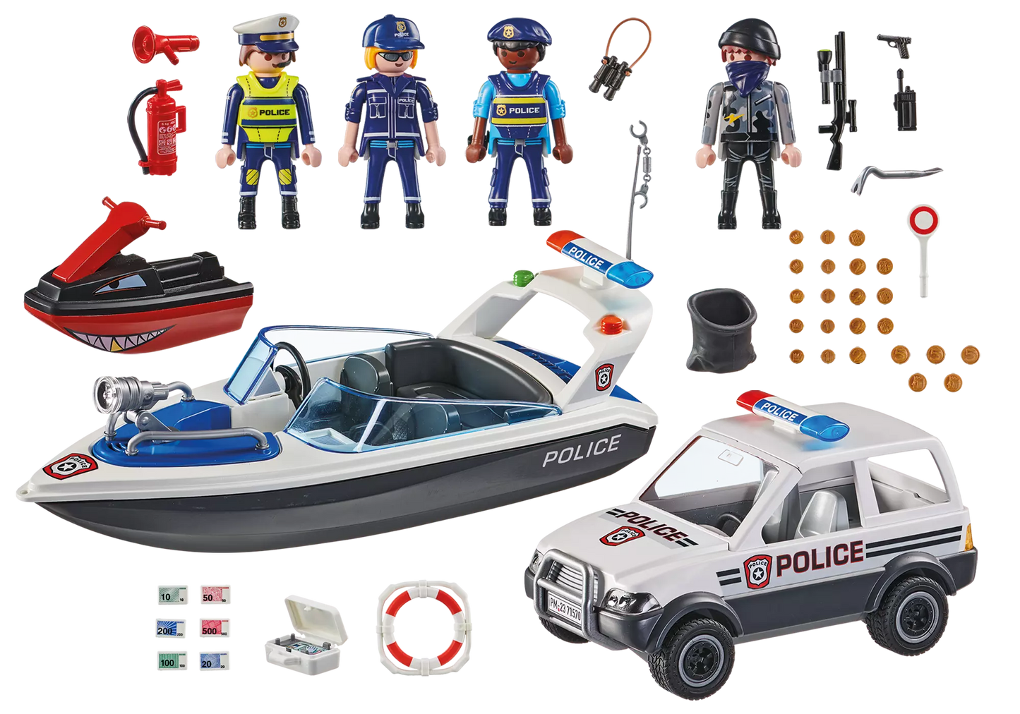 Playmobil 71570 City Action Polizeiverfolgung auf dem Wasser - plegobil