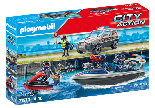 Playmobil 71570 City Action Polizeiverfolgung auf dem Wasser - plegobil