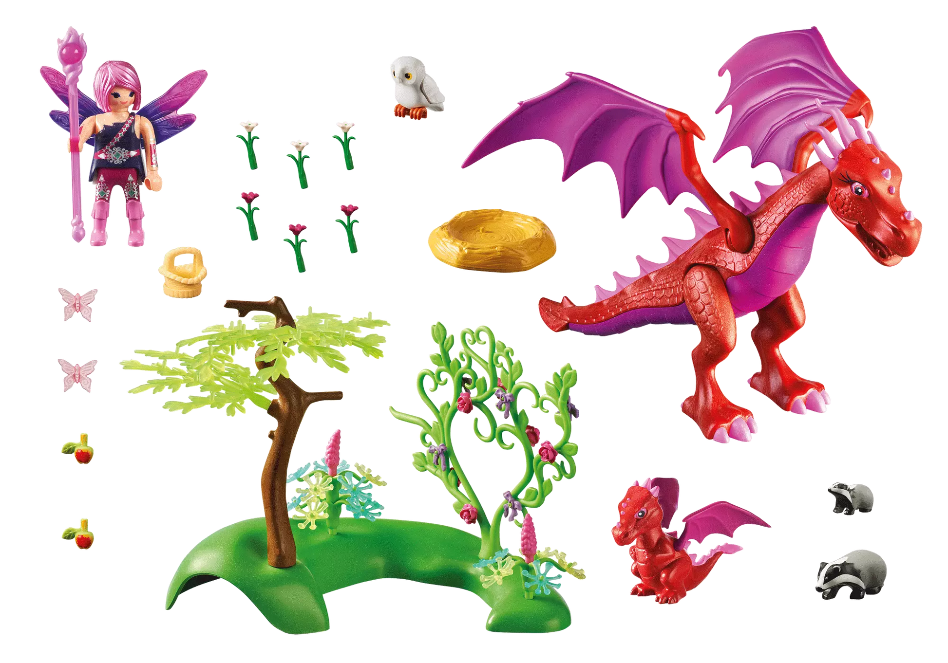 Playmobil 71586 Fairies Drachenmama mit Baby - plegobil