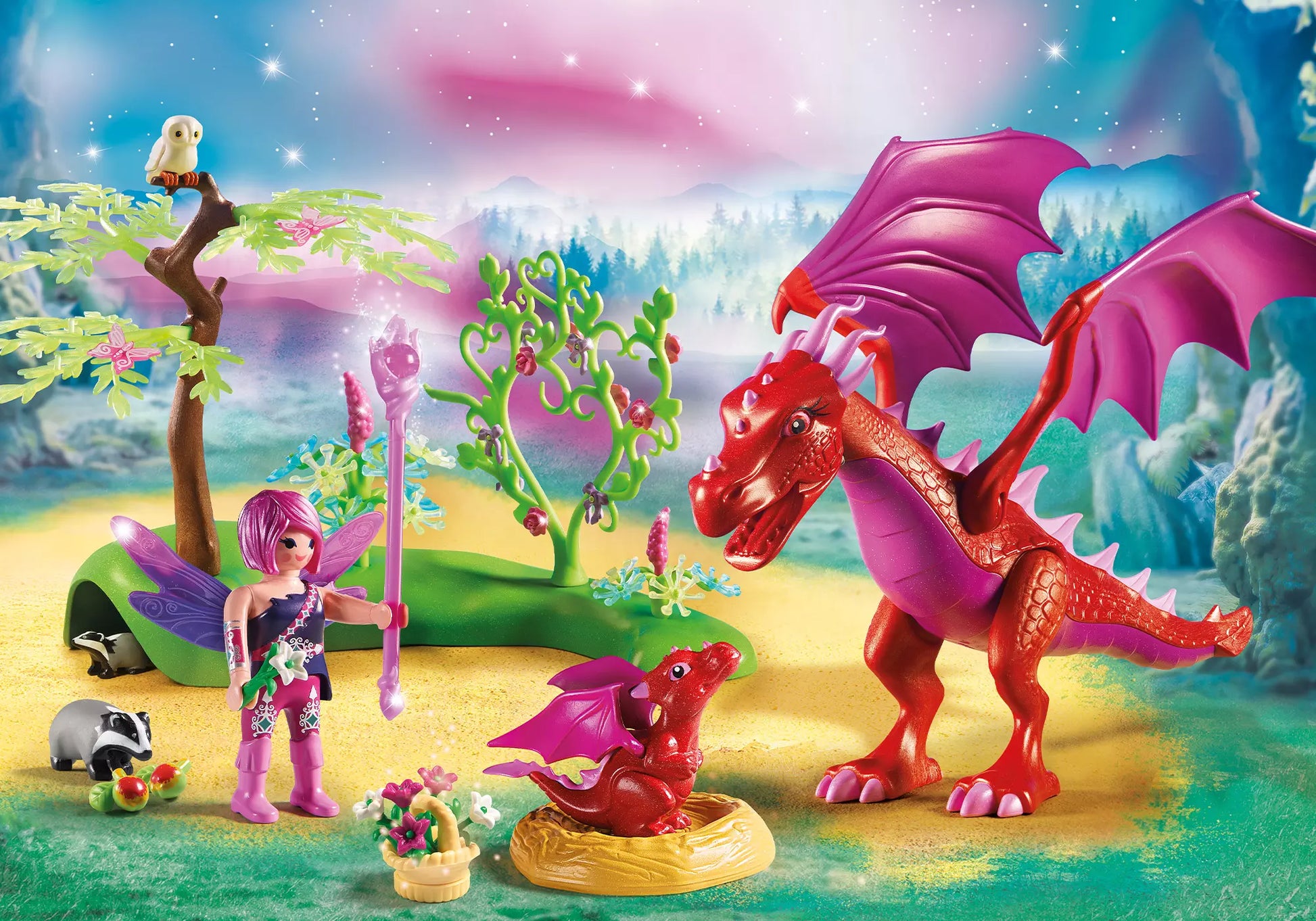 Playmobil 71586 Fairies Drachenmama mit Baby - plegobil