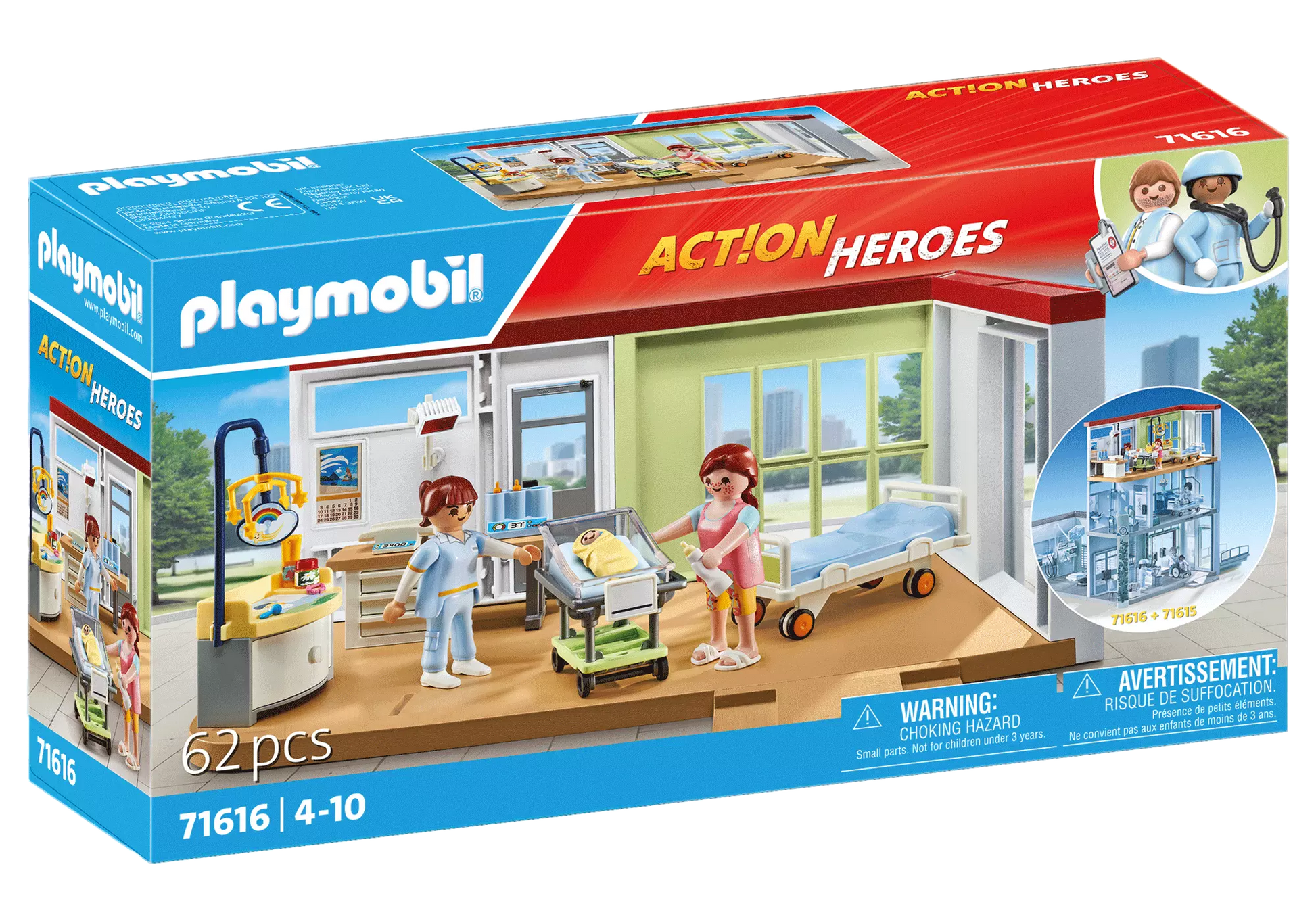 Playmobil 71616 Action Heroes Entbindungsstation - plegobil