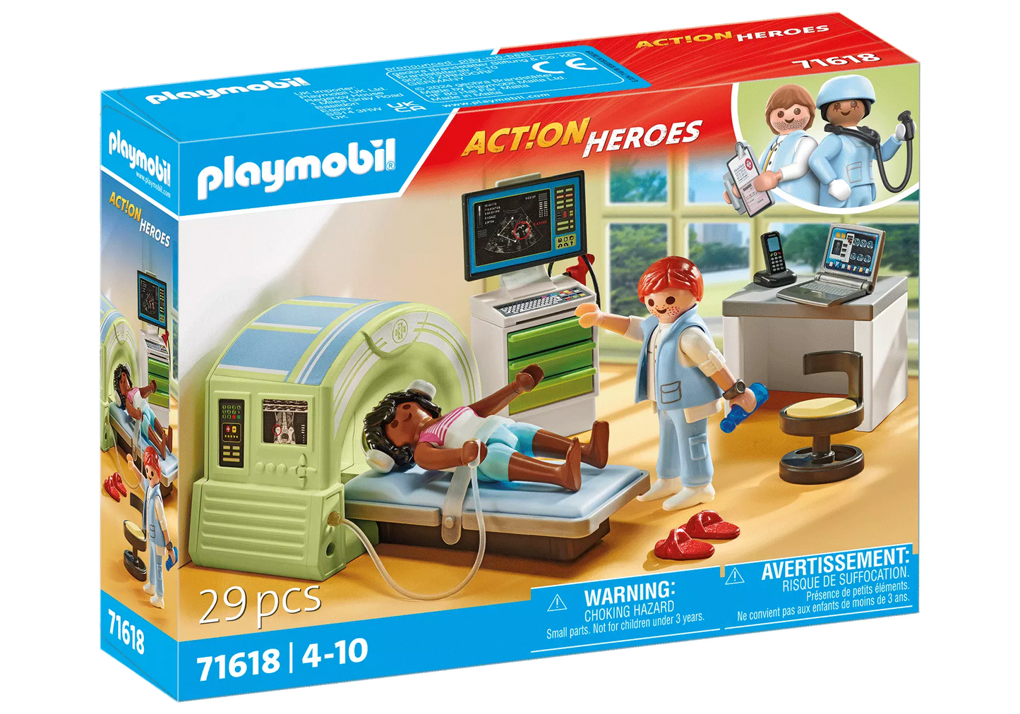 Playmobil 71618 Action Heroes MRT mit Patient - plegobil