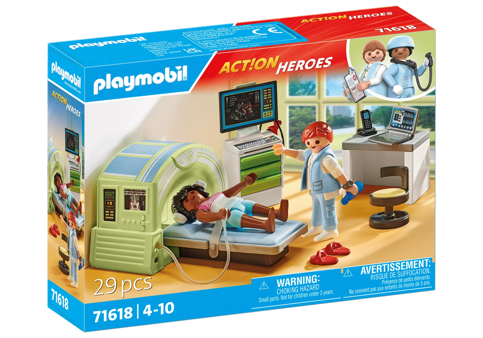 Playmobil 71618 Action Heroes MRT mit Patient - plegobil