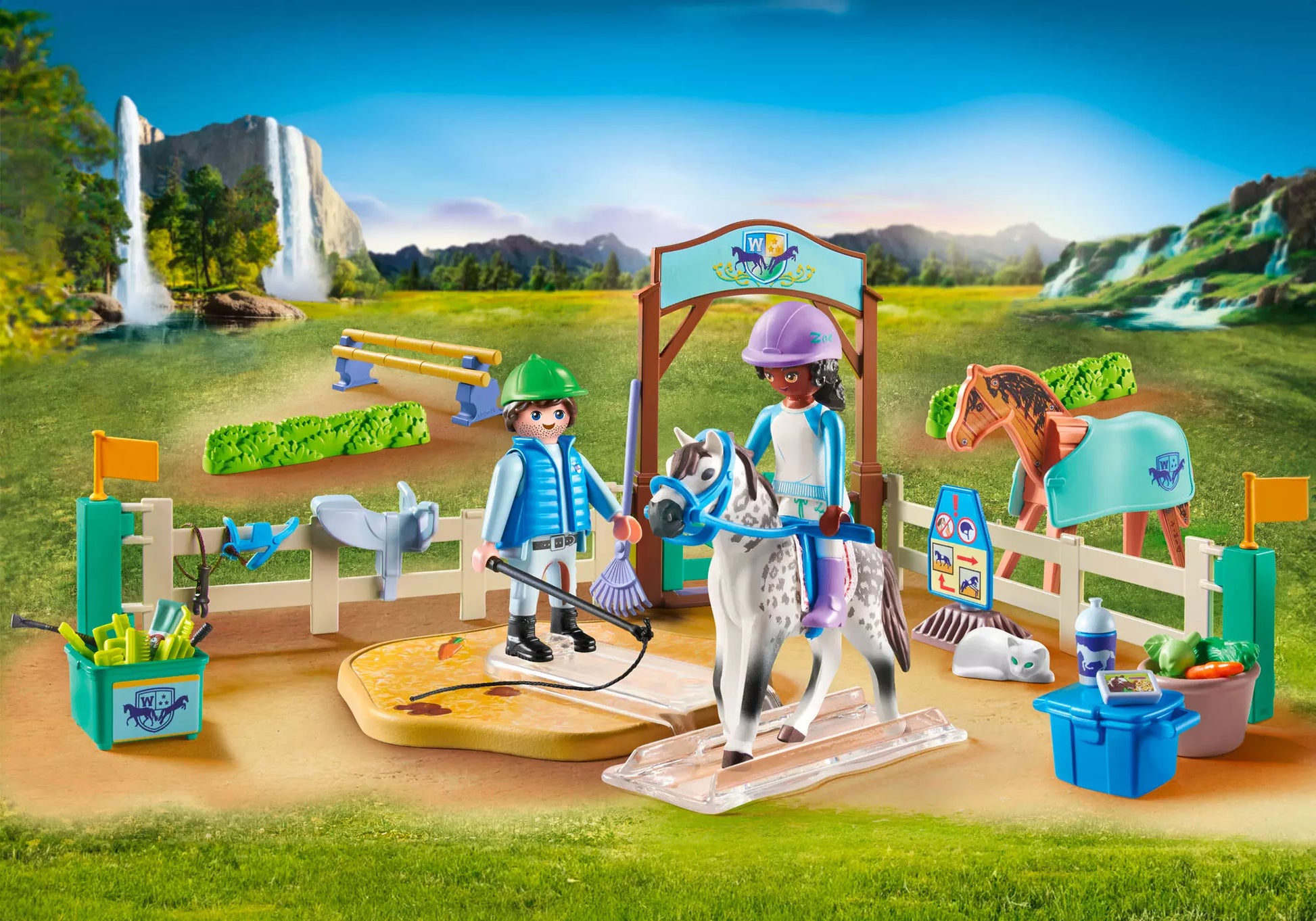 Playmobil 71637 Horses of Waterfall Moderne Reitschule - plegobil