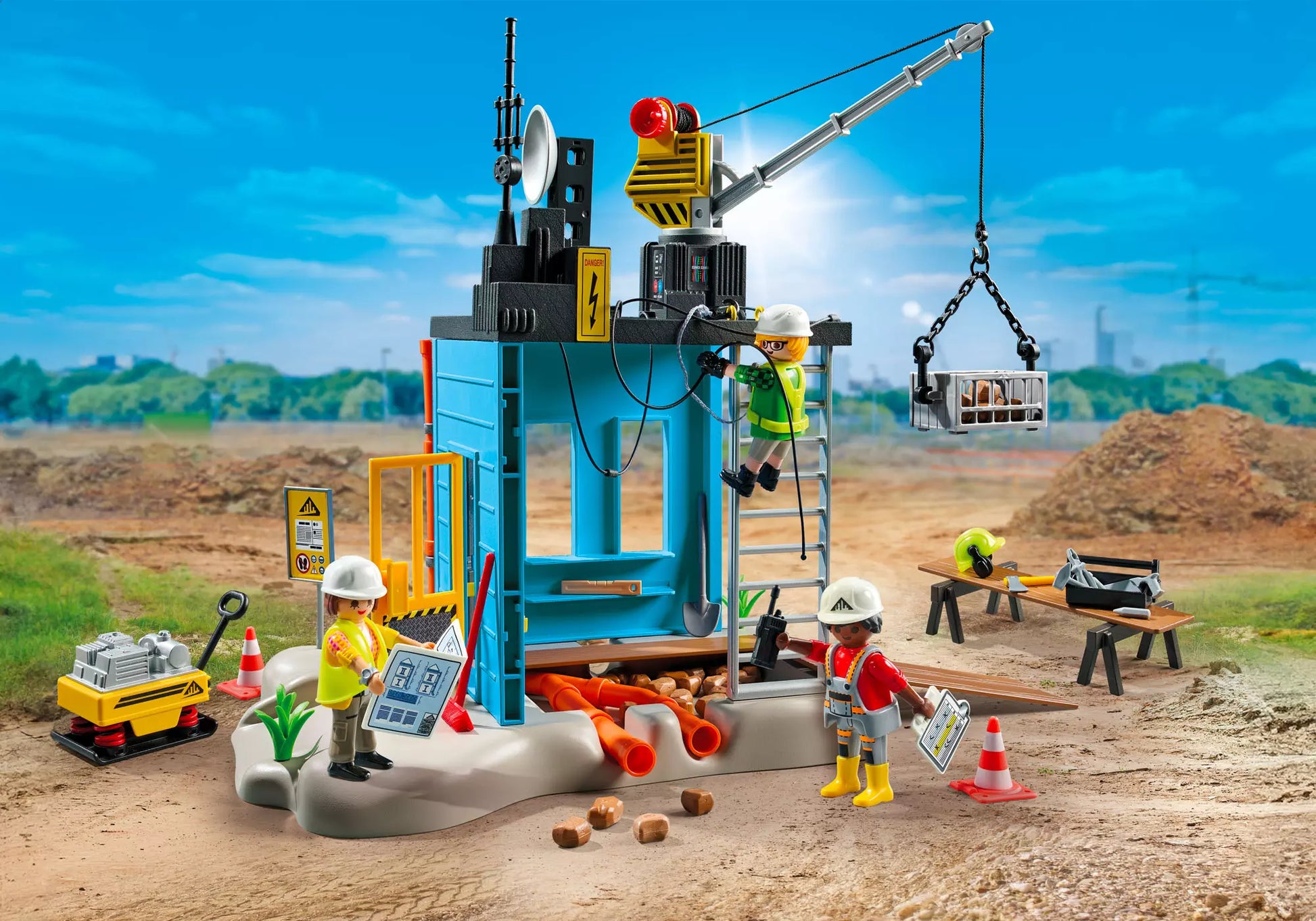 Playmobil 71650 Action Heroes Promo Pack Baustelle - plegobil