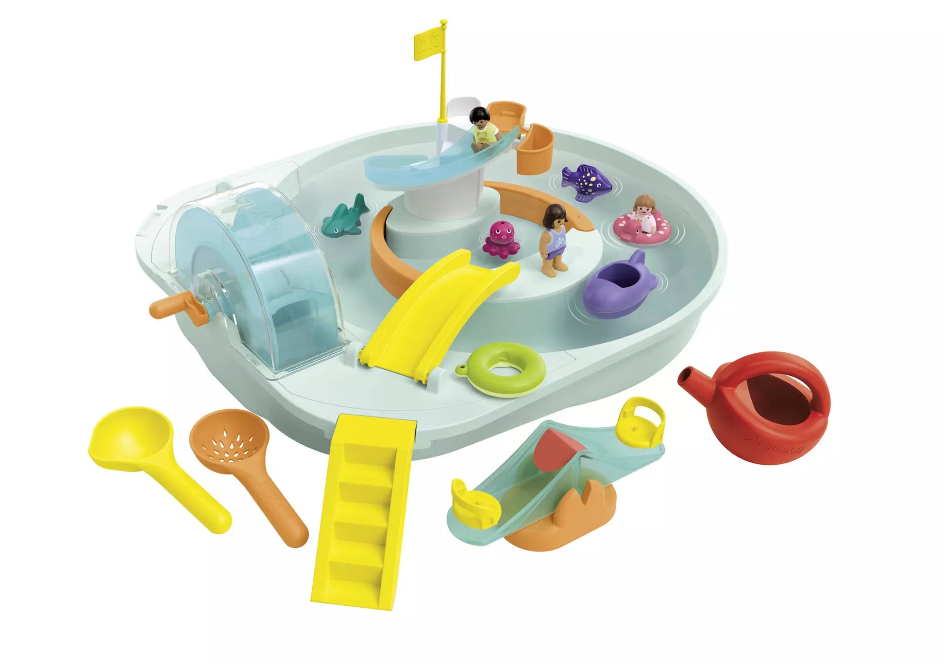 Playmobil 71654 Junior Aqua Wasserbahn mit Wasserspielplatz und Lerneffekten - plegobil