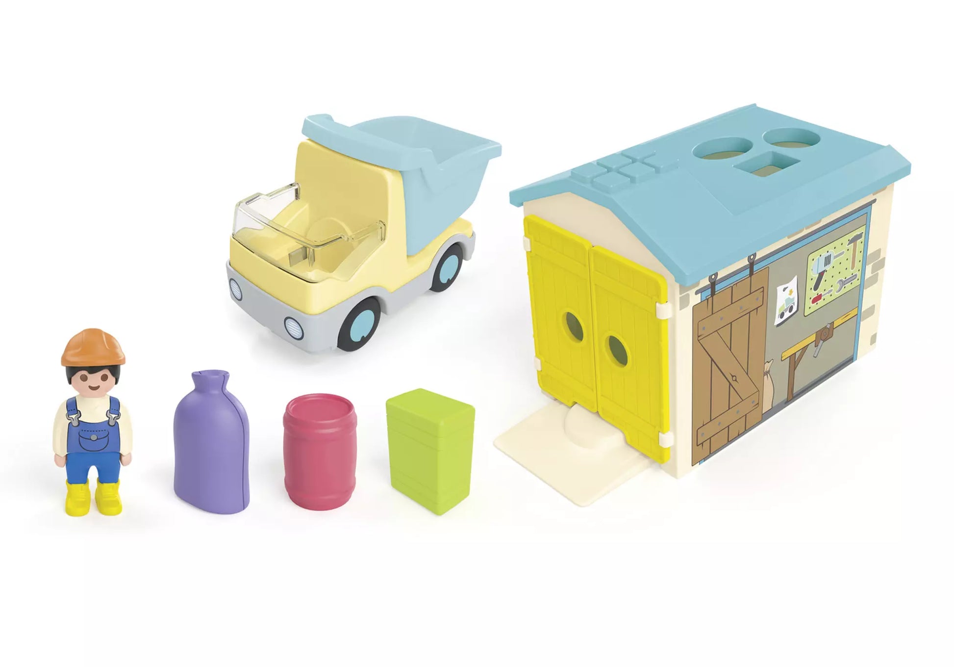 Playmobil 71686 Junior LKW mit Sortiergarage - plegobil