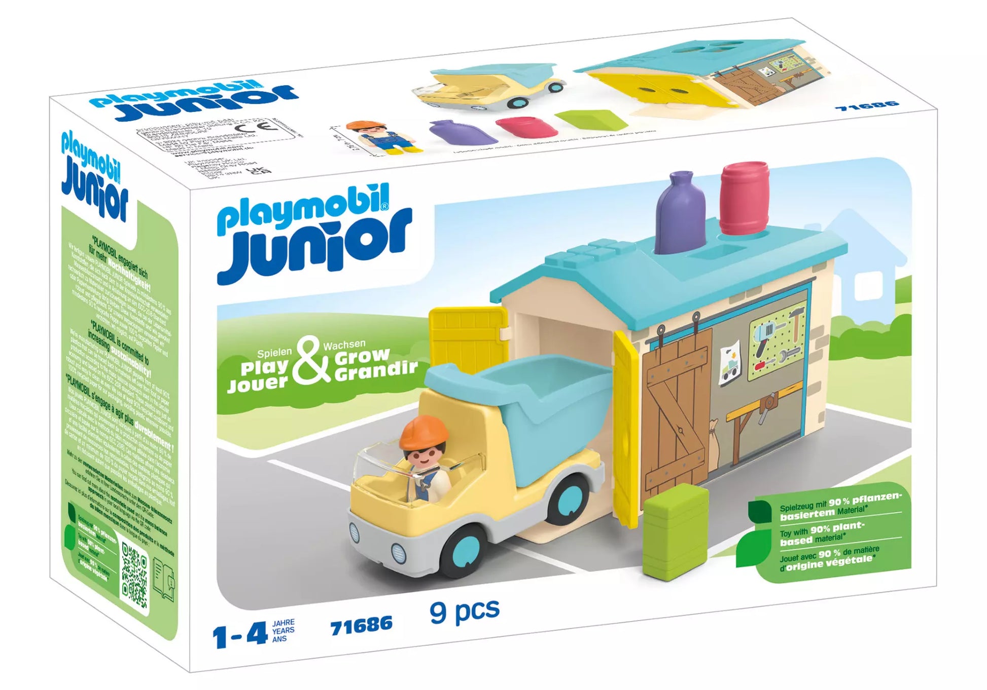 Playmobil 71686 Junior LKW mit Sortiergarage - plegobil