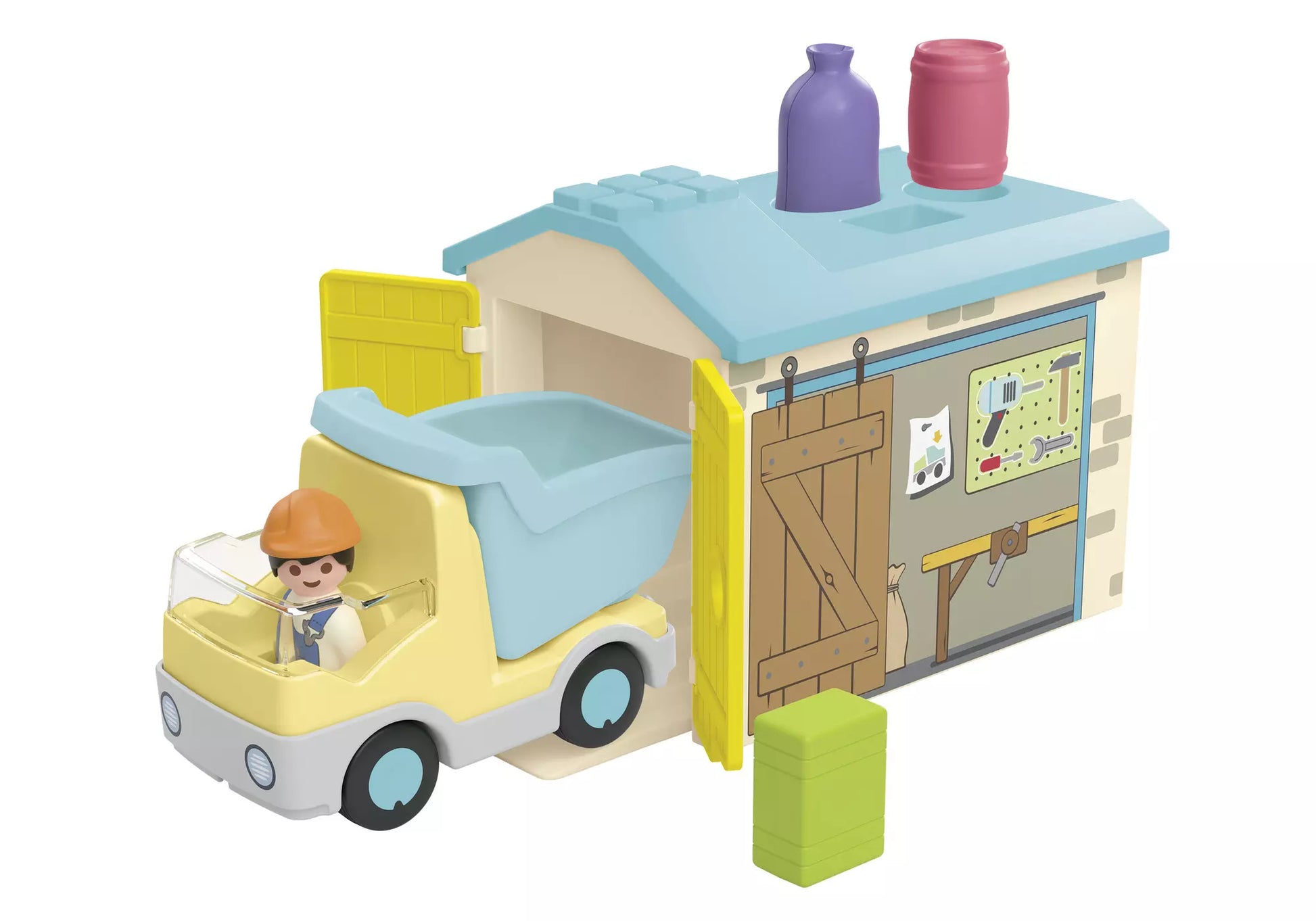 Playmobil 71686 Junior LKW mit Sortiergarage - plegobil