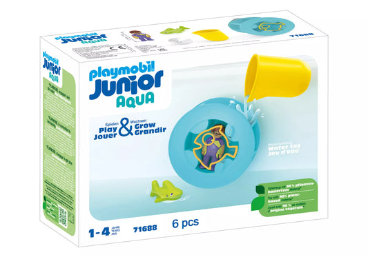 Playmobil 71688 Junior Aqua Wasserwirbelrad mit Babyhai - plegobil
