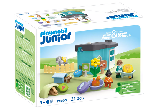 Playmobil 71690 Junior Tierpension mit Futterspender - plegobil