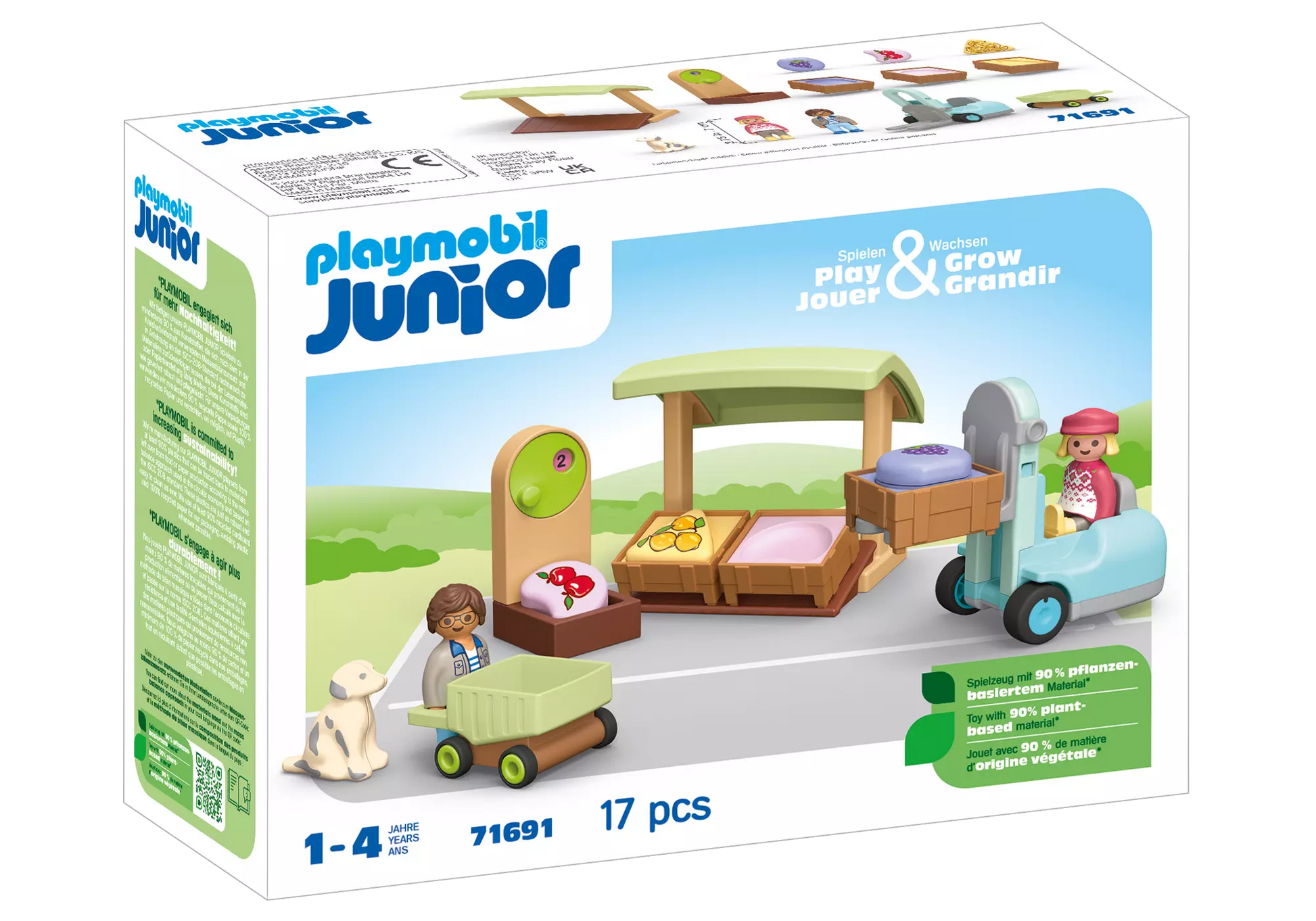 Playmobil 71691 Junior Bio-Marktstand & Gabelstapler - plegobil
