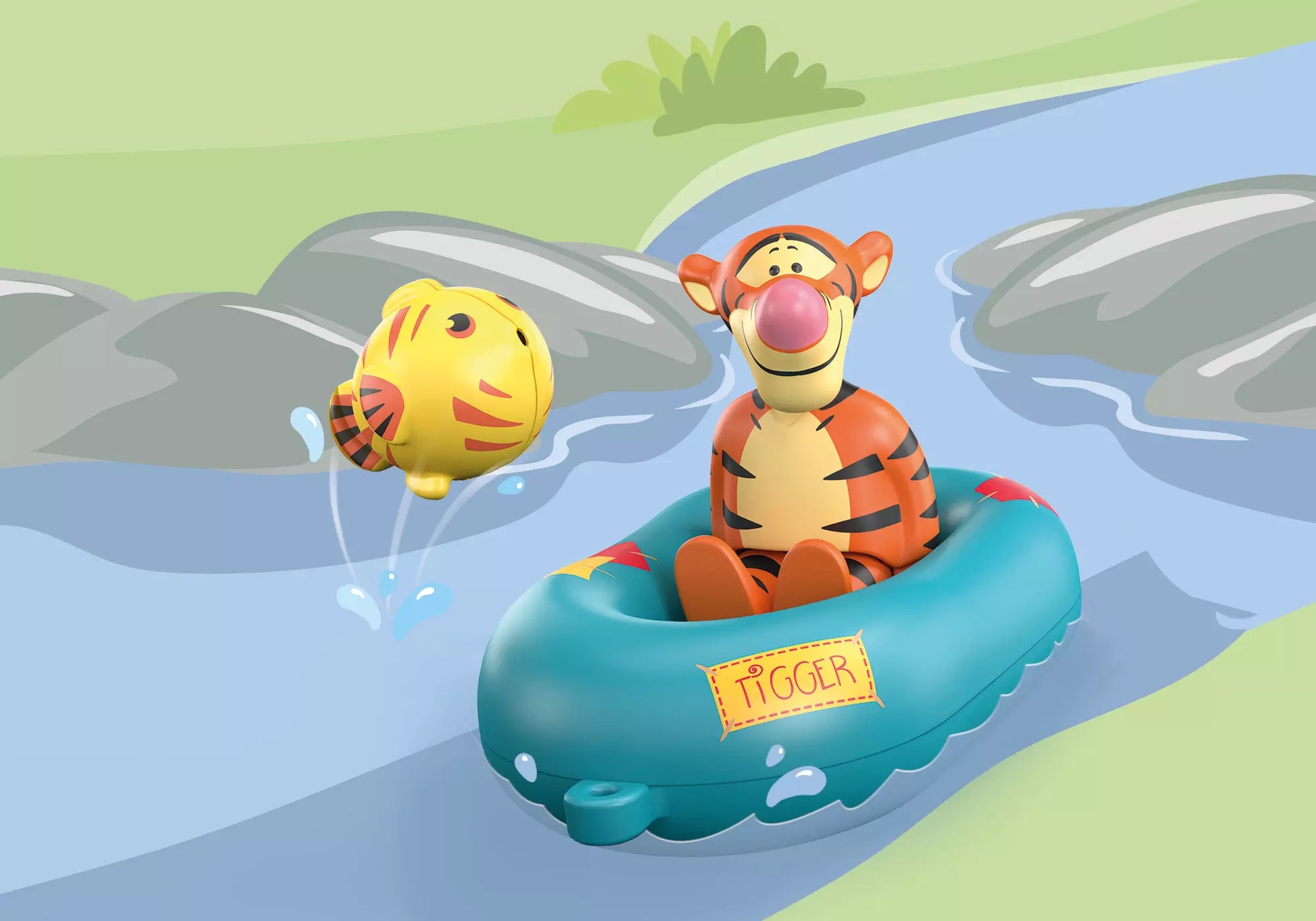 Playmobil 71704 Junior Aqua & Disney Winnie the Pooh: Tiggers Schlauchbootfahrt - plegobil