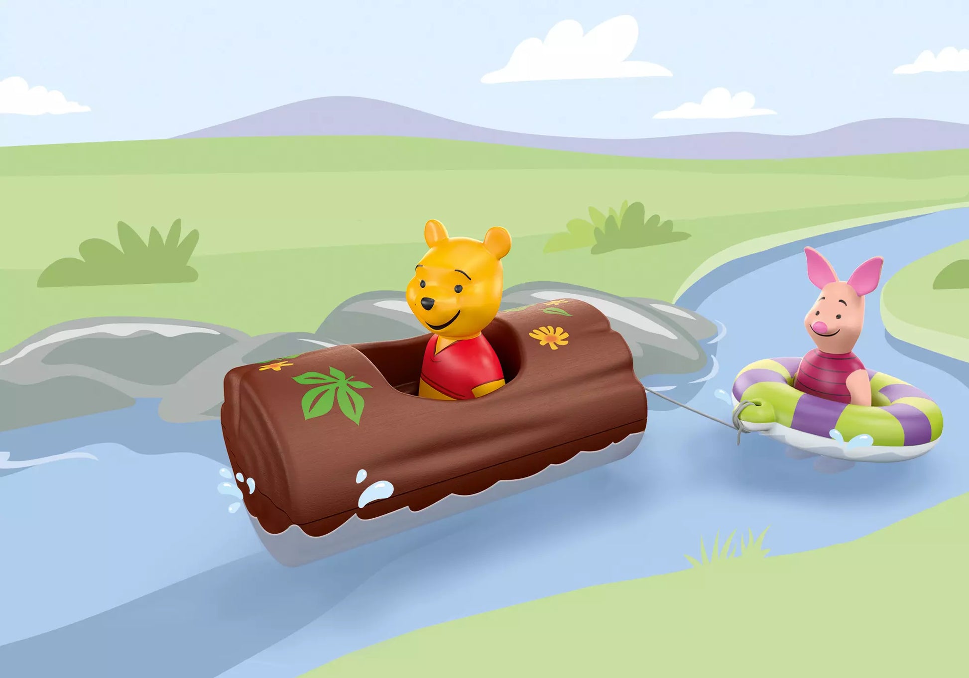 Playmobil 71705 Junior Disney Winnie Puuhs & Ferkels Wasserabenteuer - plegobil