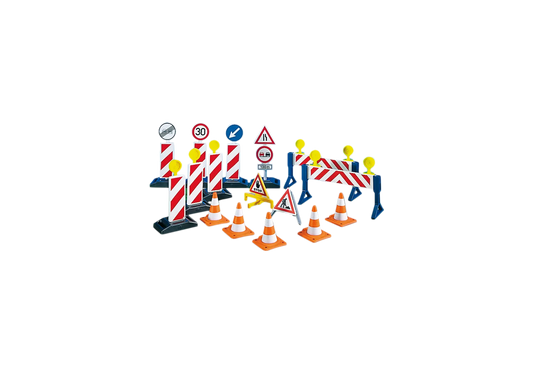 Playmobil 7280 City Action Baustellenschilder (Folienverpackung) - plegobil