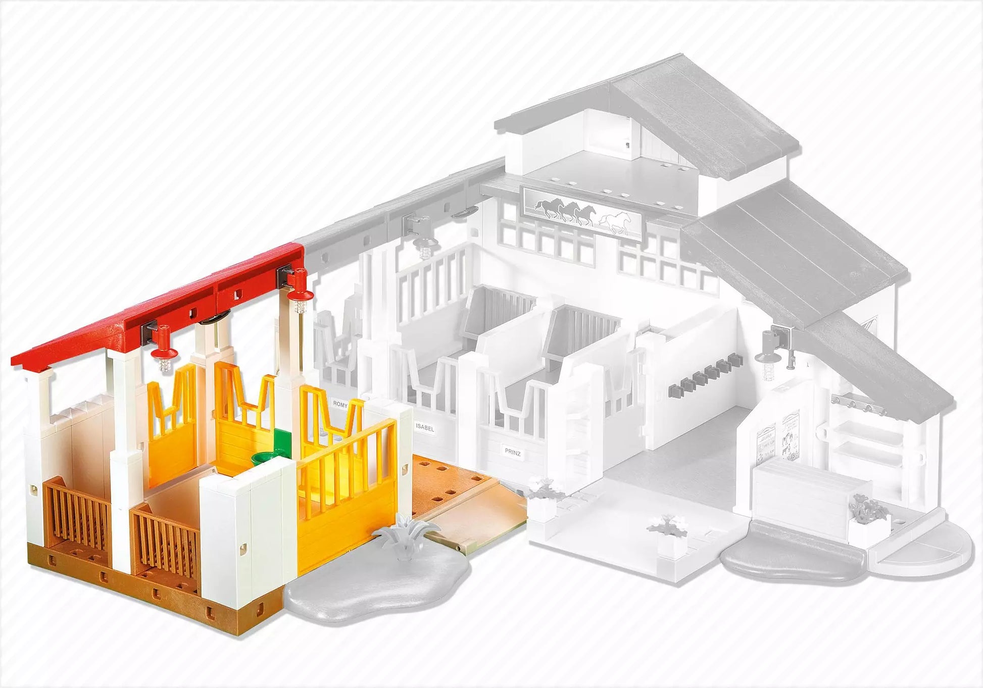 Playmobil 7392 Country Stallerweiterung für den Modernen Reiterhof (Folienverpackung) - plegobil