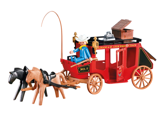 Playmobil 7428 Western Postkutsche (Folienverpackung) - plegobil