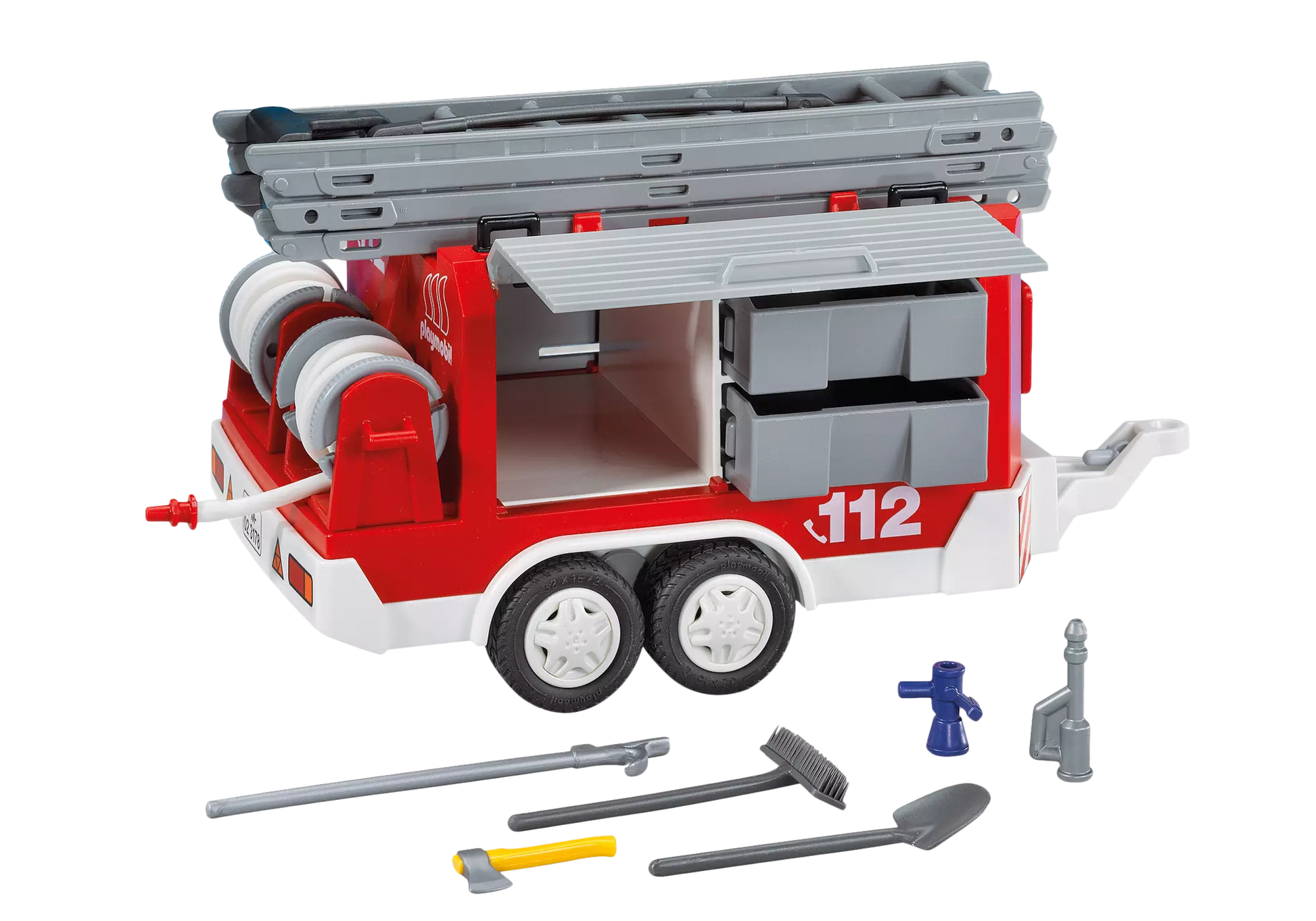 Playmobil 7485 City Action Feuerwehr-Anhänger (Folienverpackung) - plegobil