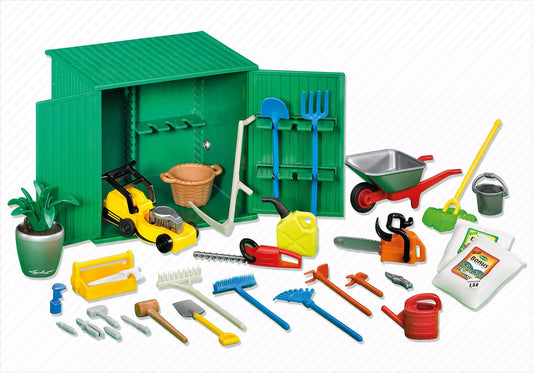 Playmobil 7490 Country Geräteschuppen mit Werkzeugen (Folienverpackung) - plegobil