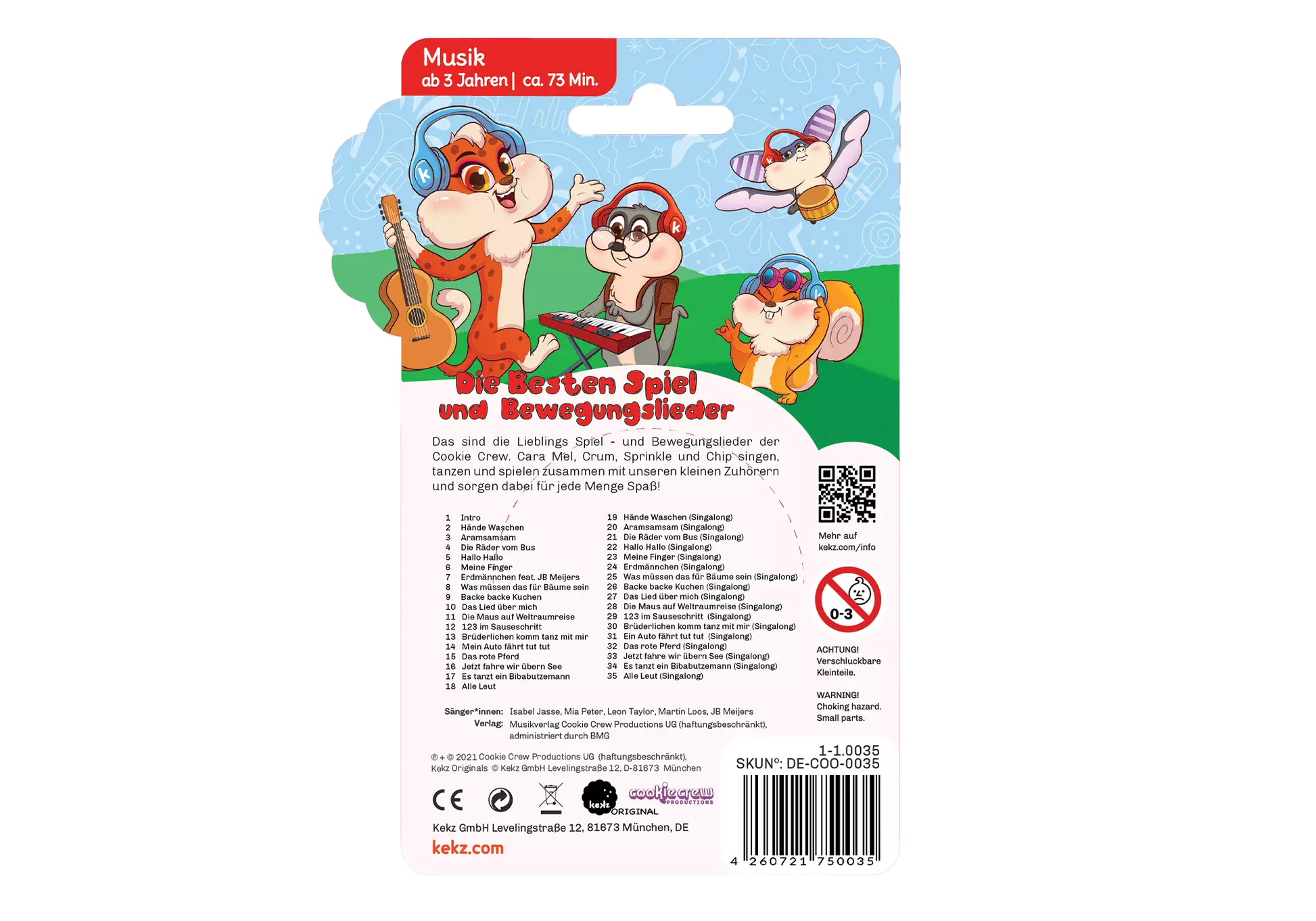 Playmobil 75003 Kekz Cookie Crew - 32 Spiel- & Bewegungslieder - plegobil